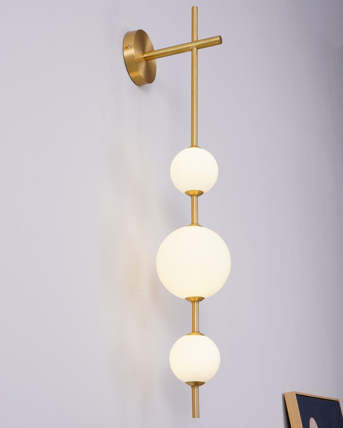 Vertical Globe Plug-in Wall Lamp - Lumpaz
