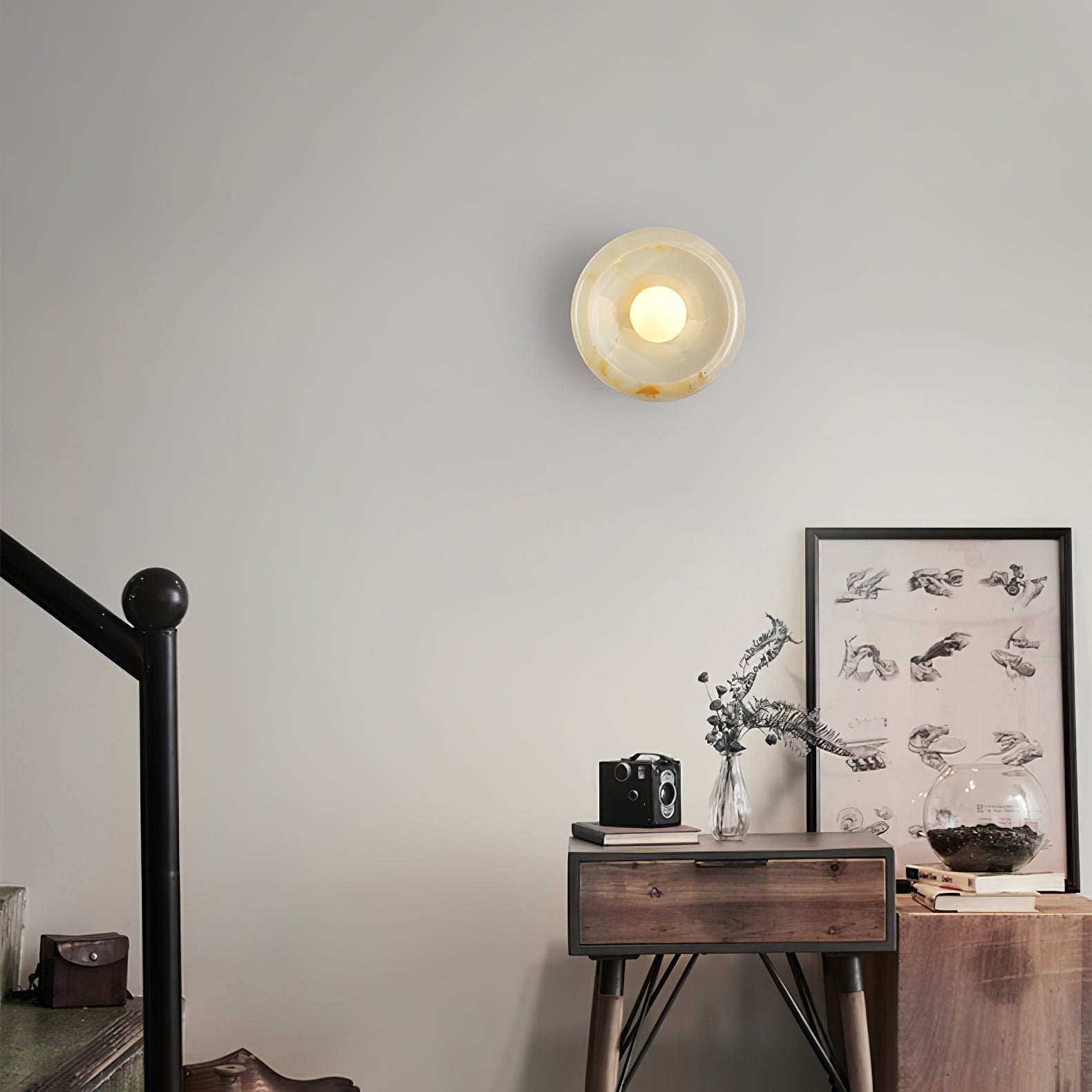 Eclipse Jade Wall Sconce - Lumpaz