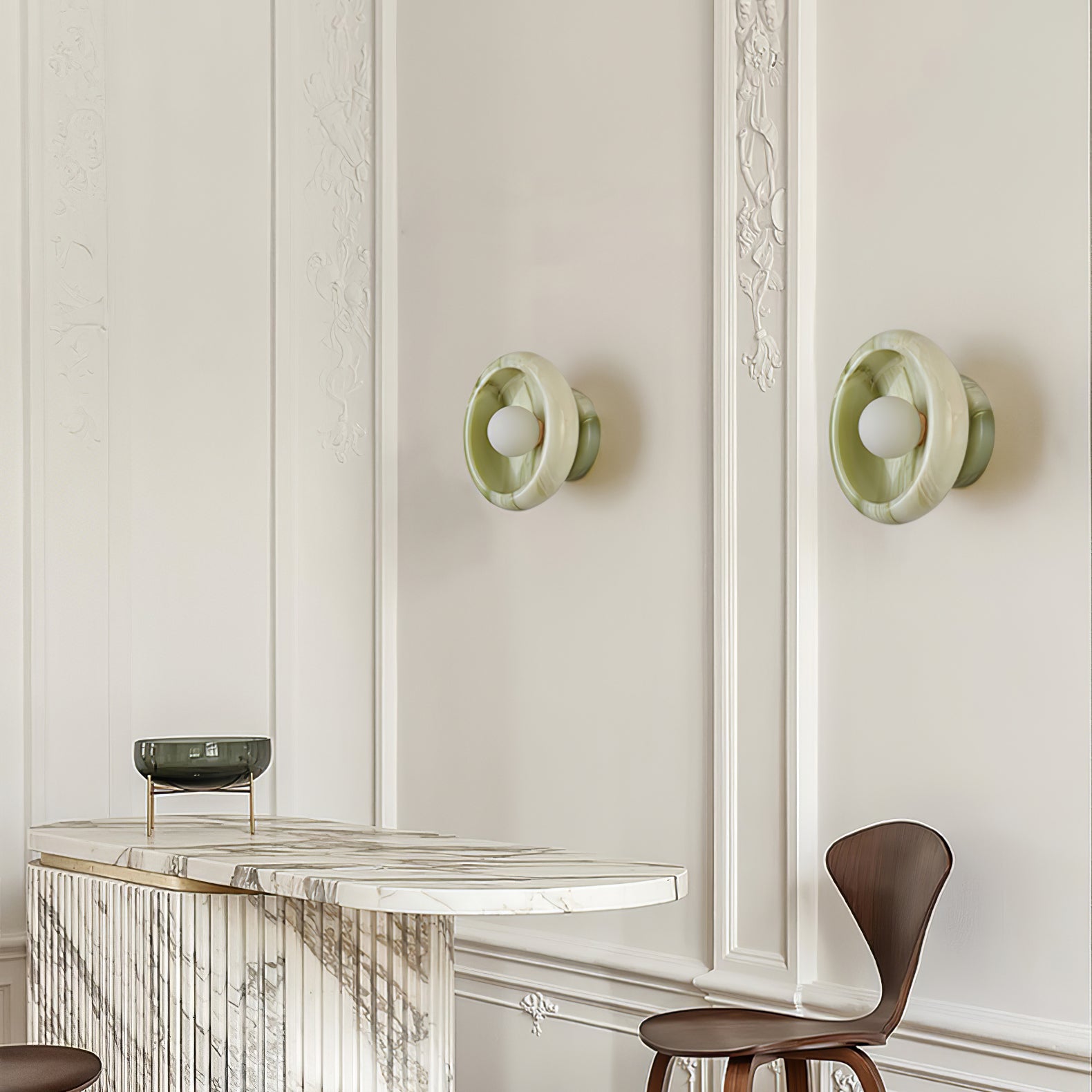 Eclipse Jade Wall Sconce - Lumpaz