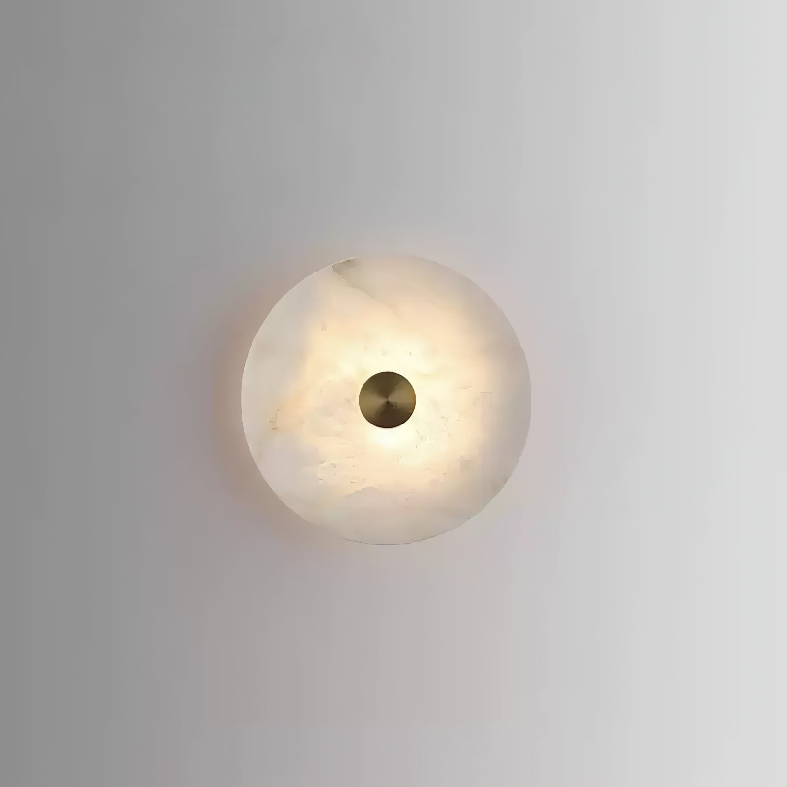 Disc Shaped Alabaster Wall Light - Lumpaz