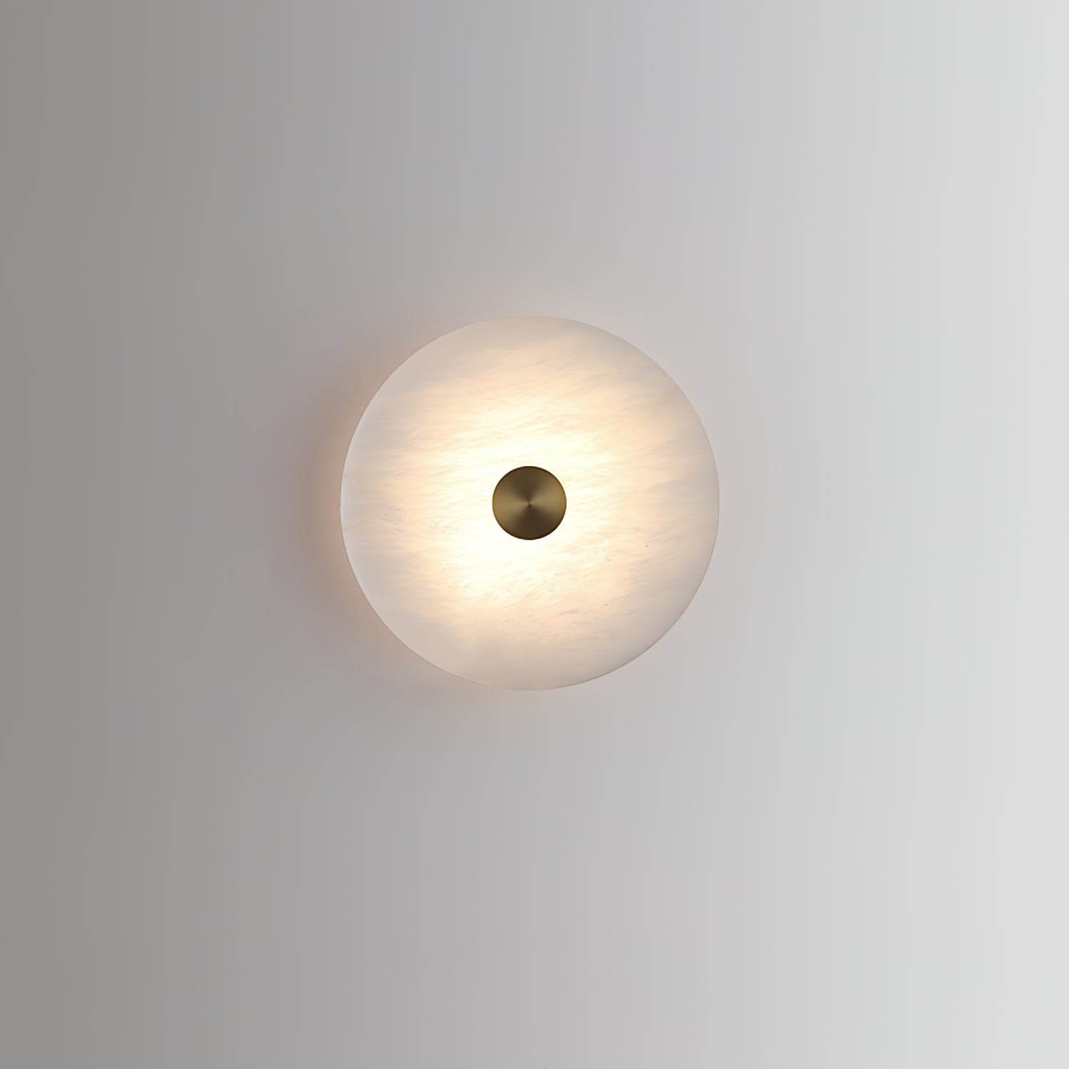 Disc Shaped Alabaster Wall Light - Lumpaz