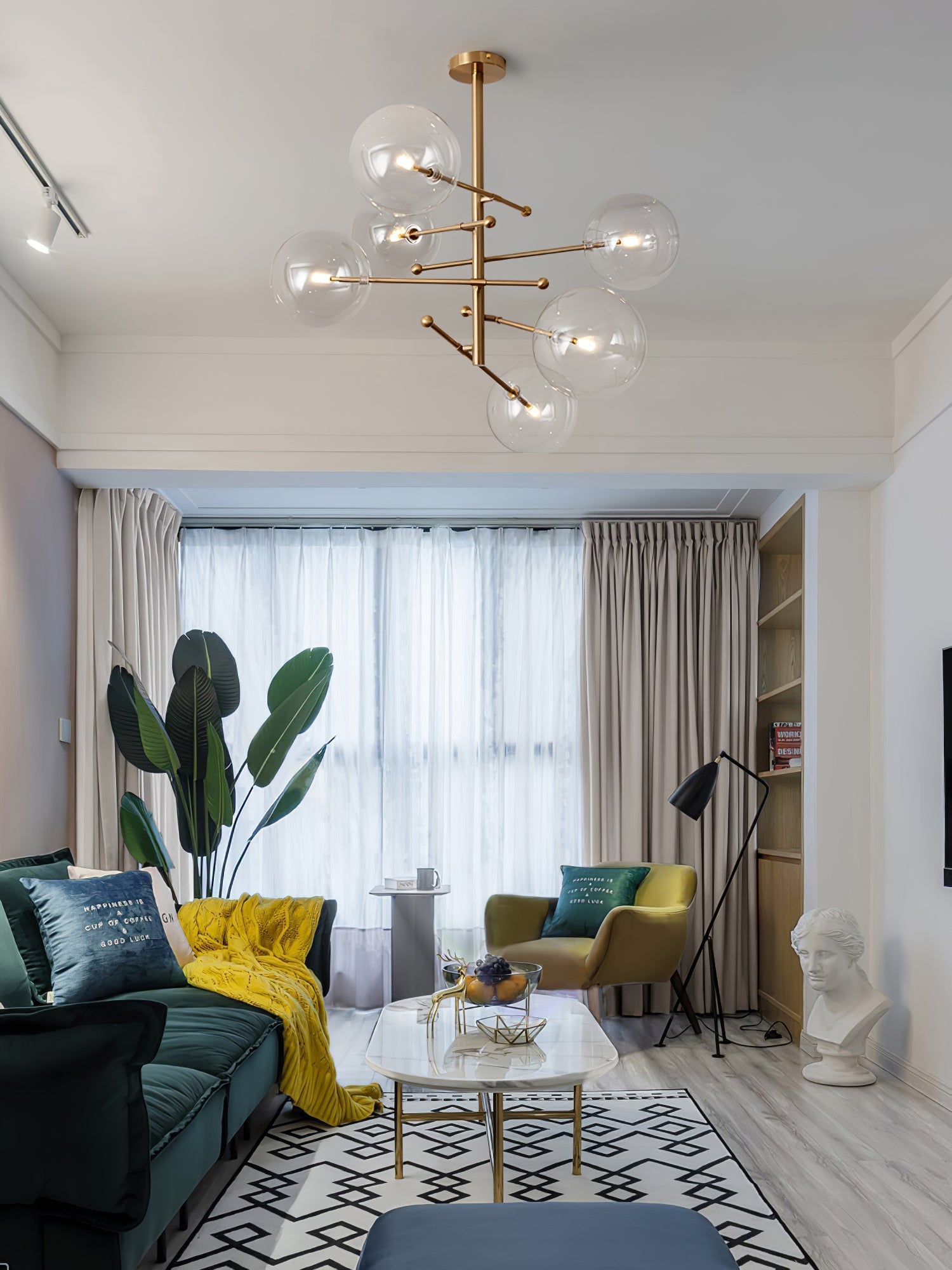 Glass Globe Mobile Chandelier - Lumpaz