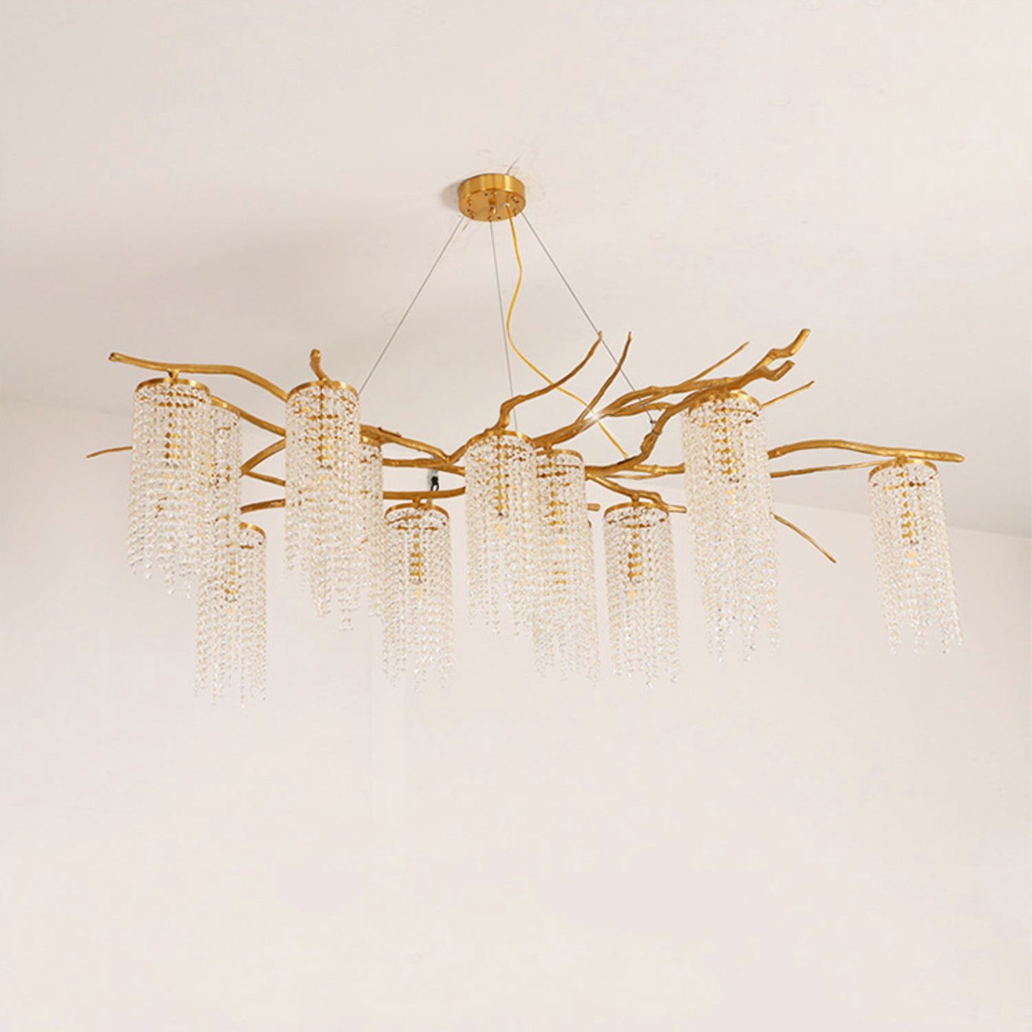 Forest Dawn Brass Chandelier - Lumpaz