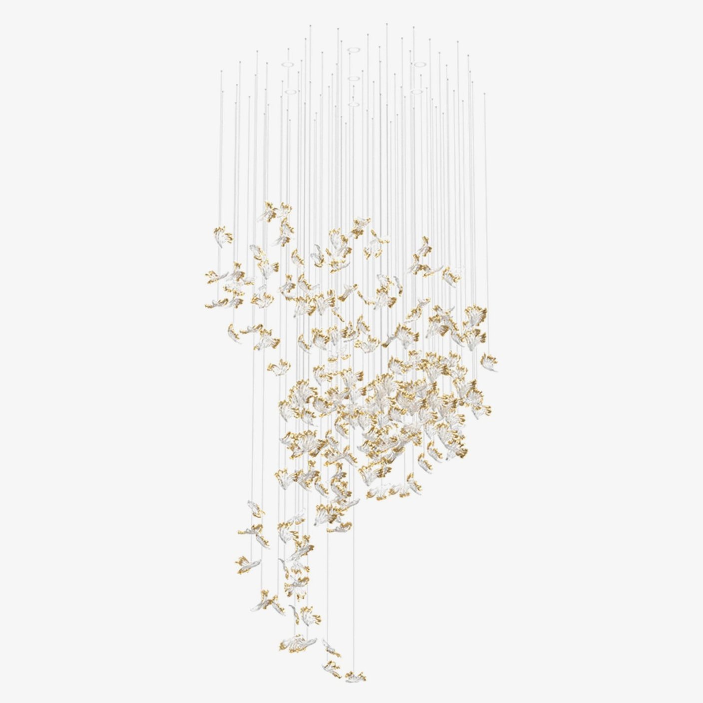 Frosted Petals Frozen Chandelier - Lumpaz