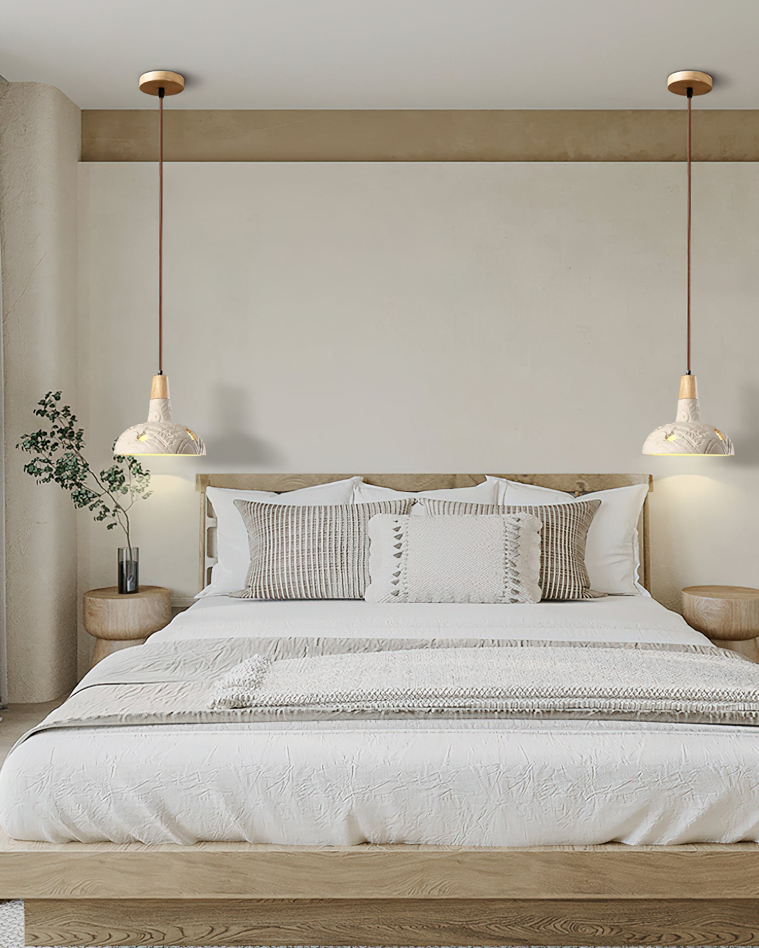 Cement Carve Pendant Lamp - Lumpaz