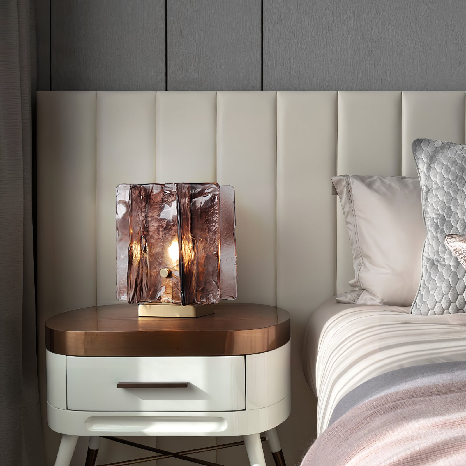 Amber Building Block Table Lamp - Lumpaz