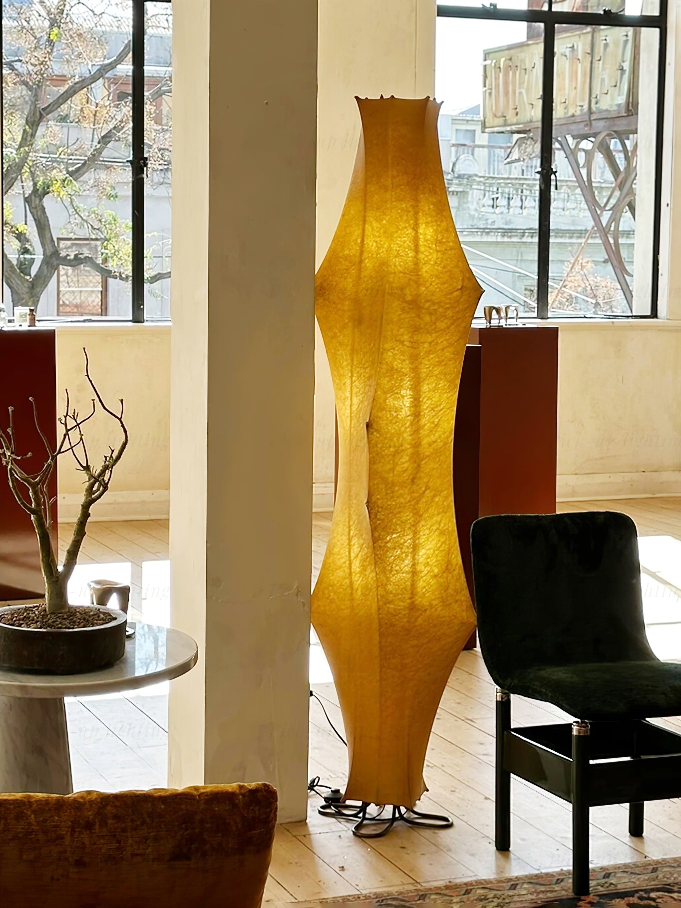 Twist Silk Floor Lamp - Lumpaz