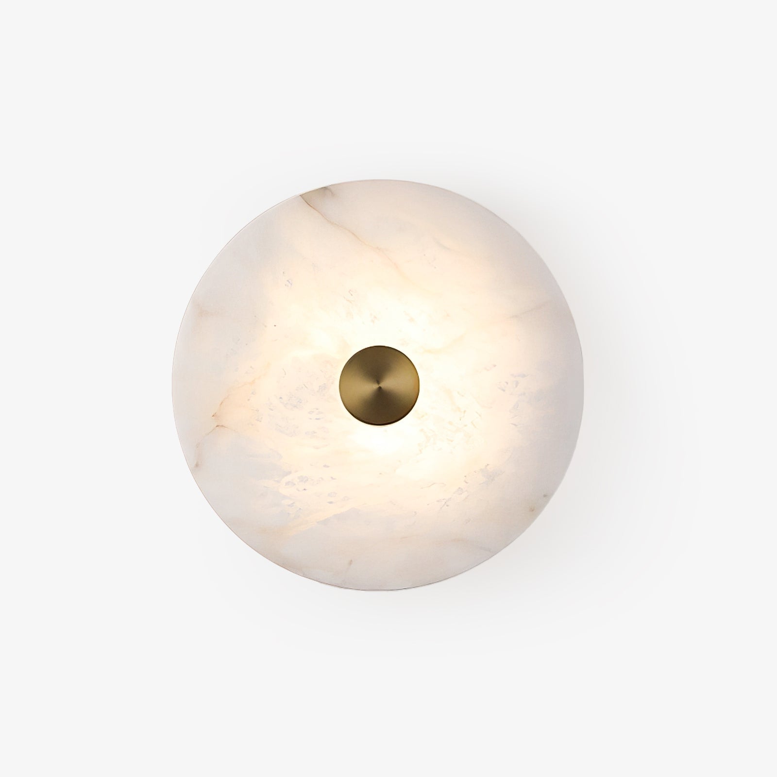 Disc Shaped Alabaster Wall Light - Lumpaz