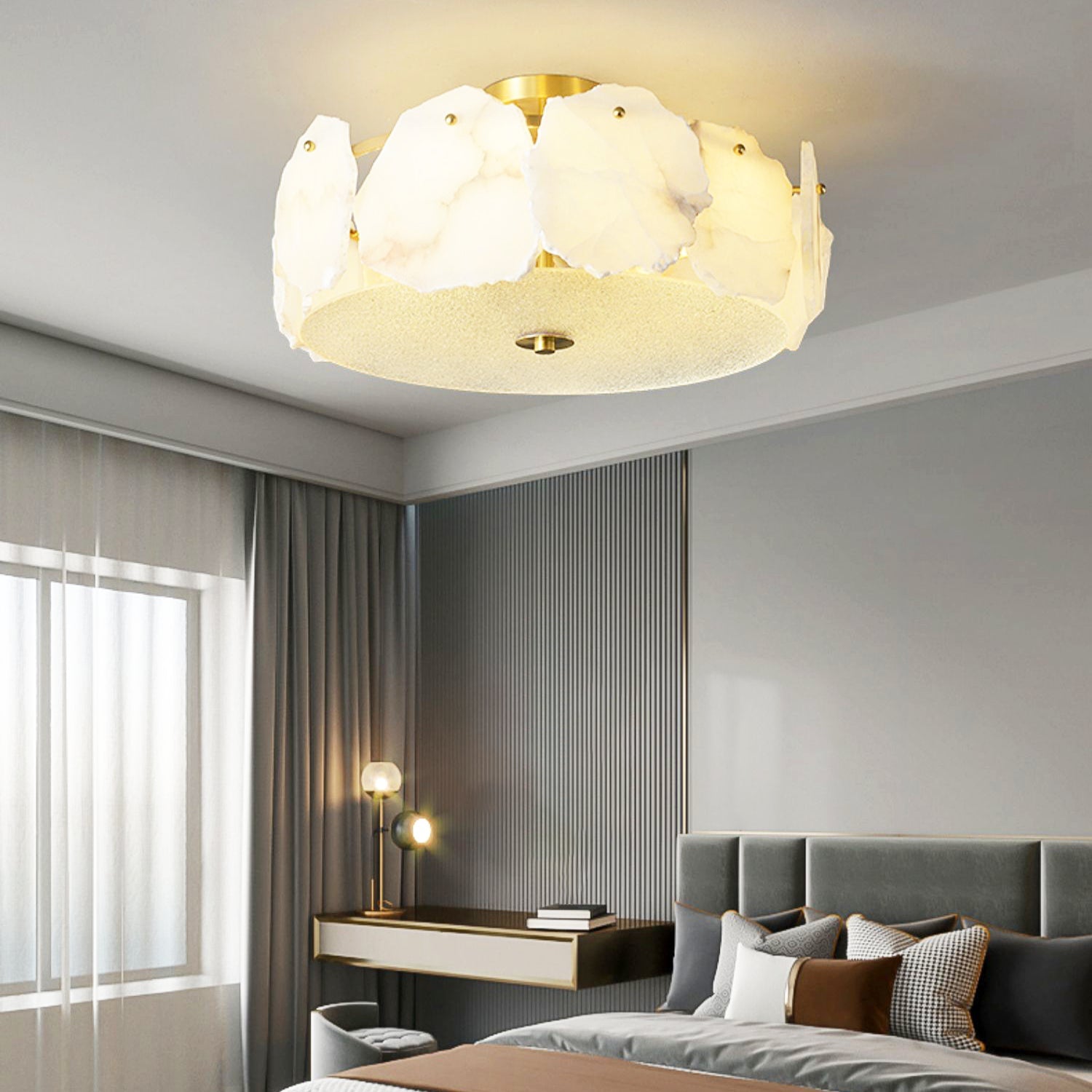 Valeria Alabaster Ceiling Lamp - Lumpaz
