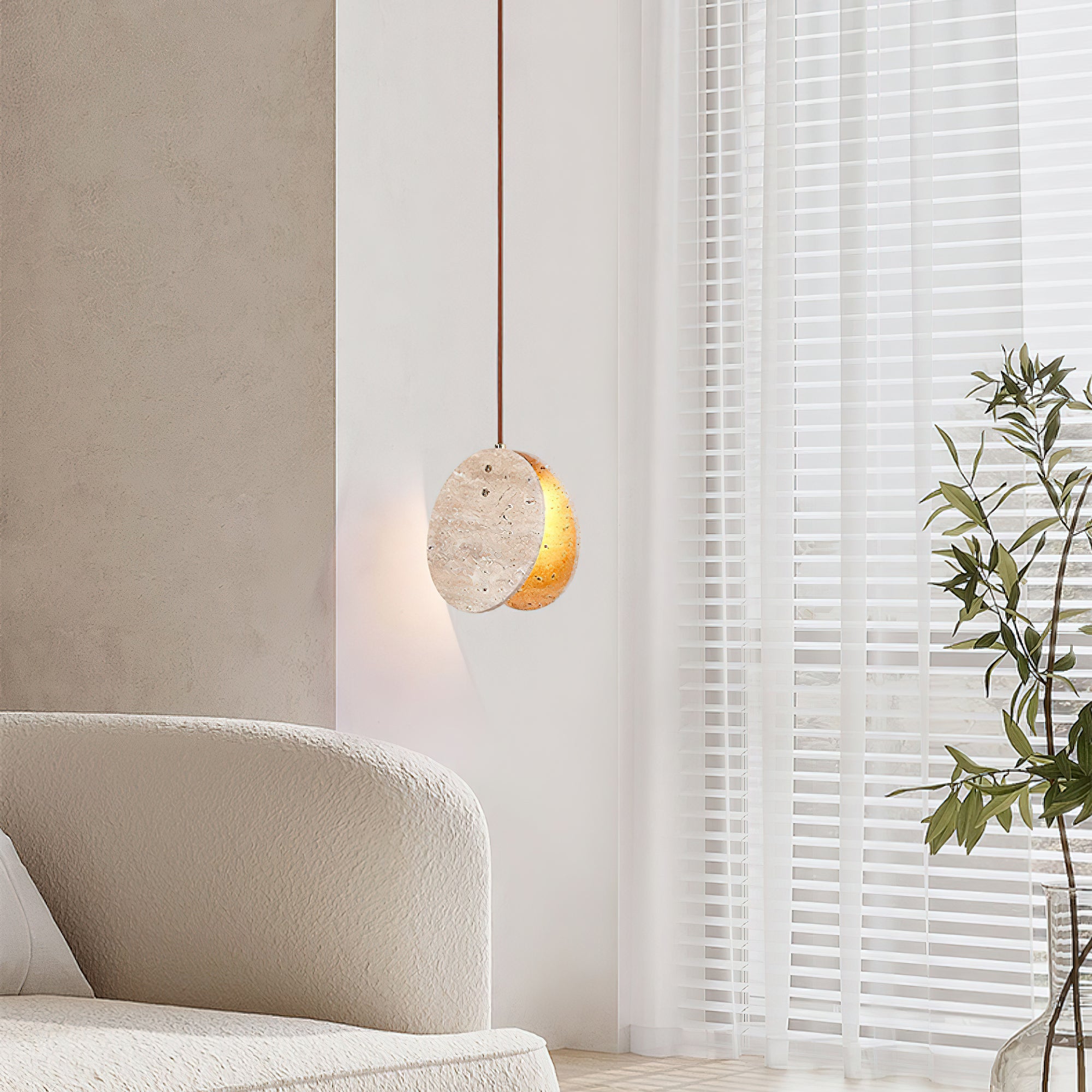 Solstice Stone Pendant Light - Lumpaz