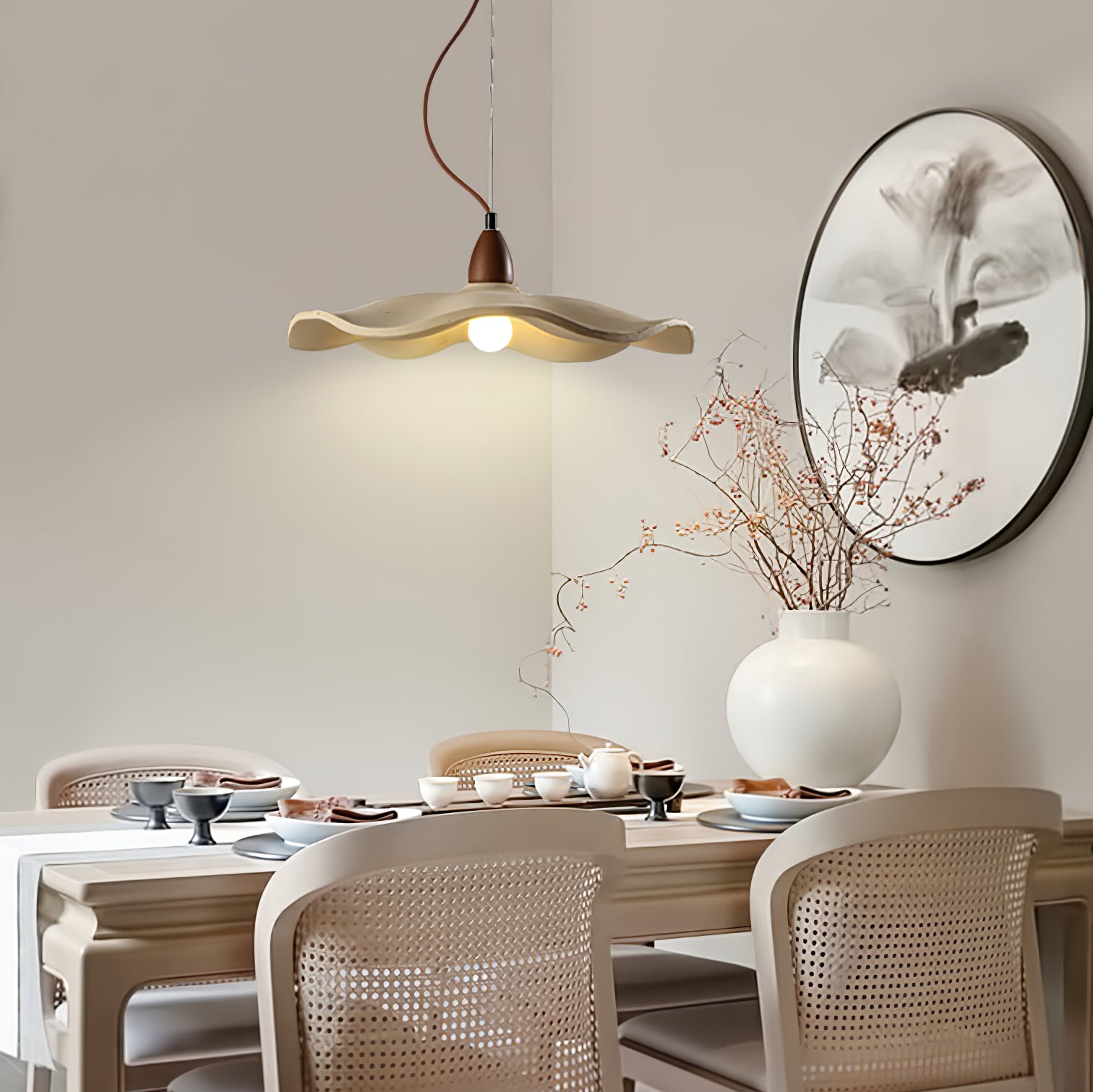 Cement Wave Pendant Light - Lumpaz