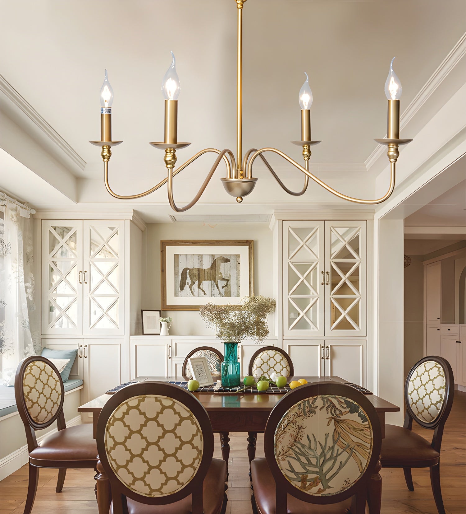 Timeless Gold Candle Chandelier - Lumpaz