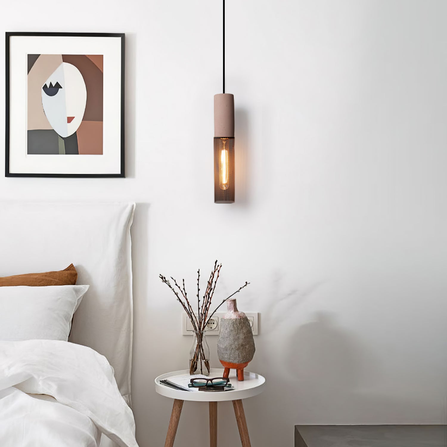 Cement Mesh Pendant Light - Lumpaz