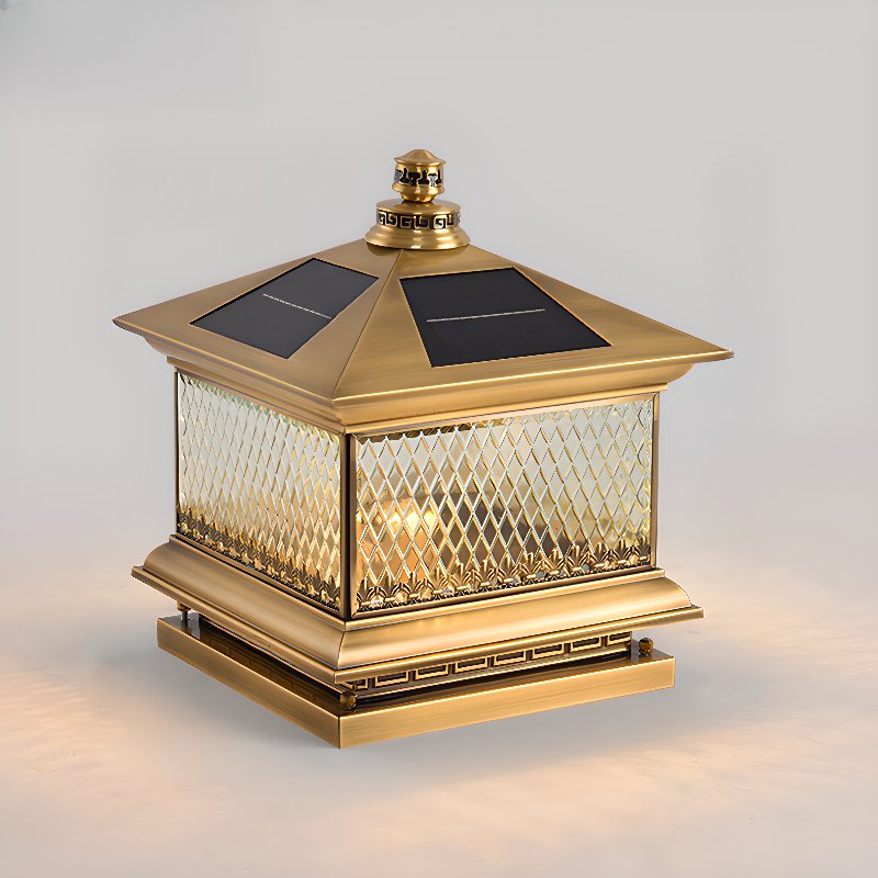 Diamond Solar Post Outdoor Light - Lumpaz
