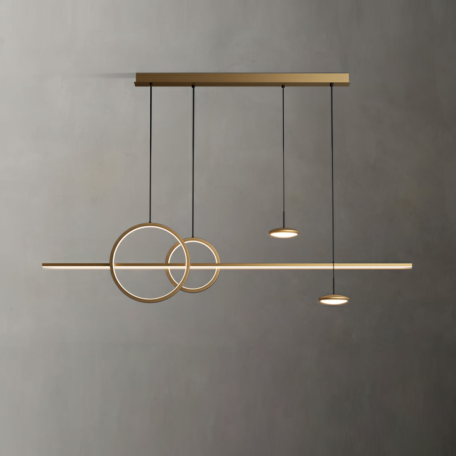 Modern Geometric Shape Chandelier - Lumpaz