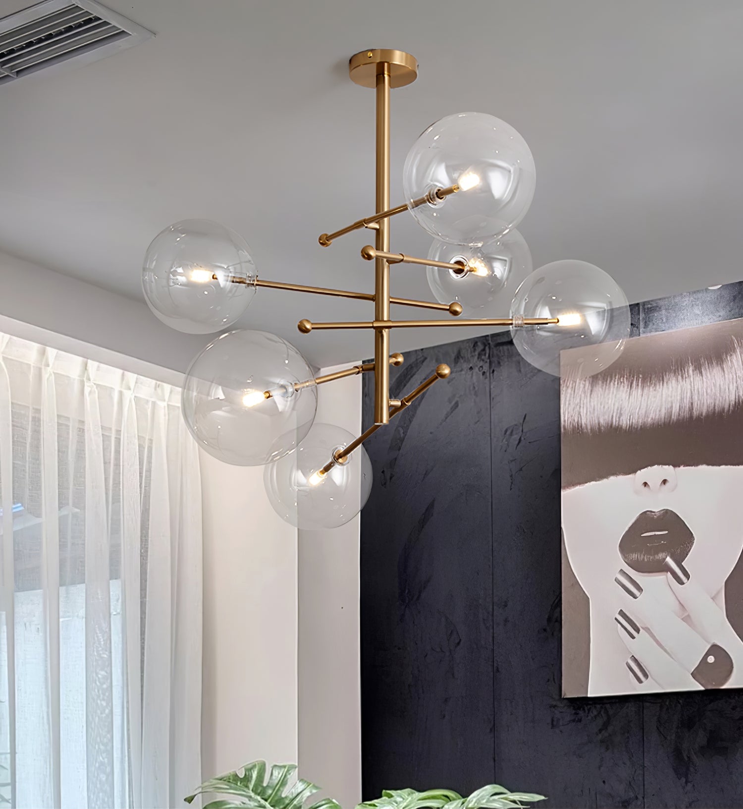 Glass Globe Mobile Chandelier - Lumpaz