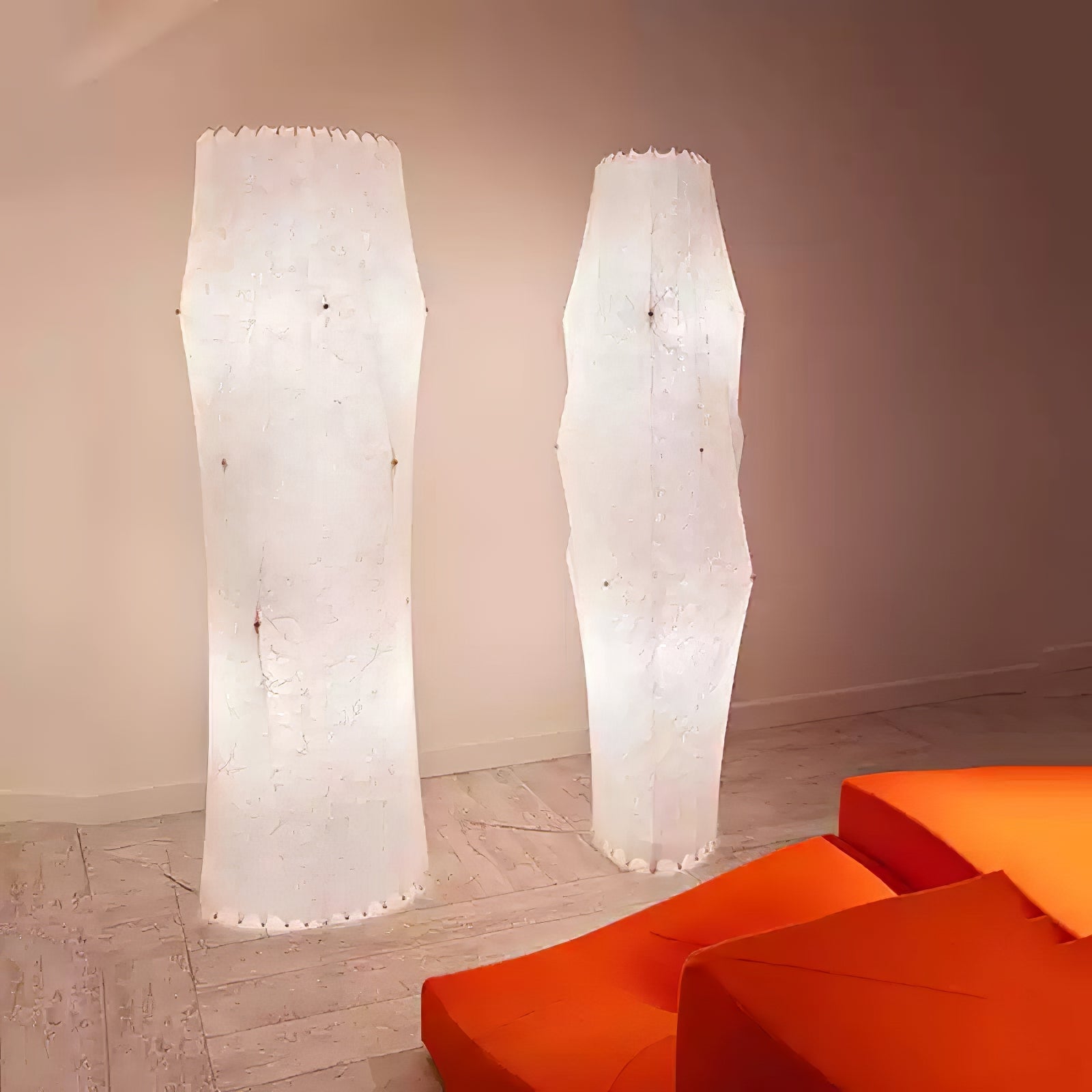 Twist Silk Floor Lamp - Lumpaz