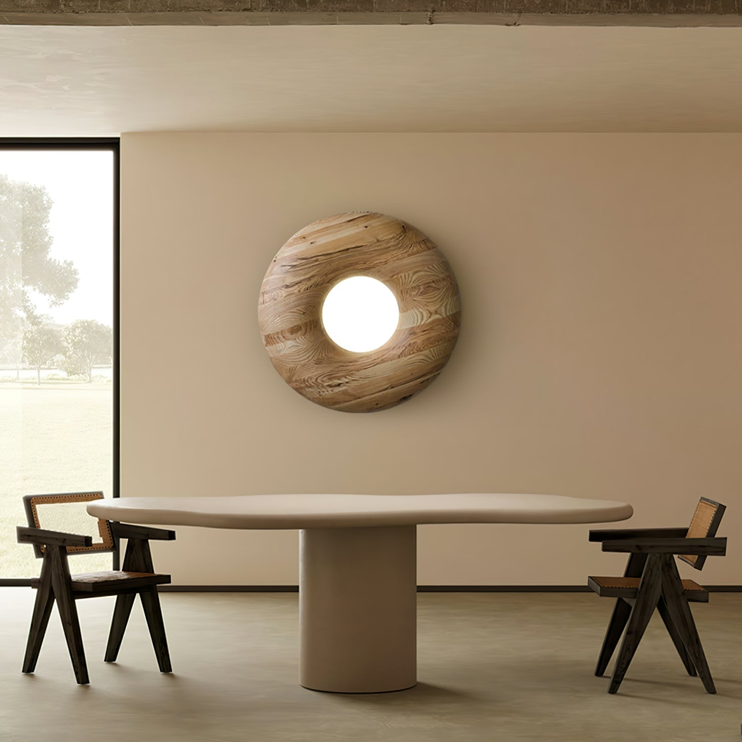 Donut Wood Ceiling Light - Lumpaz