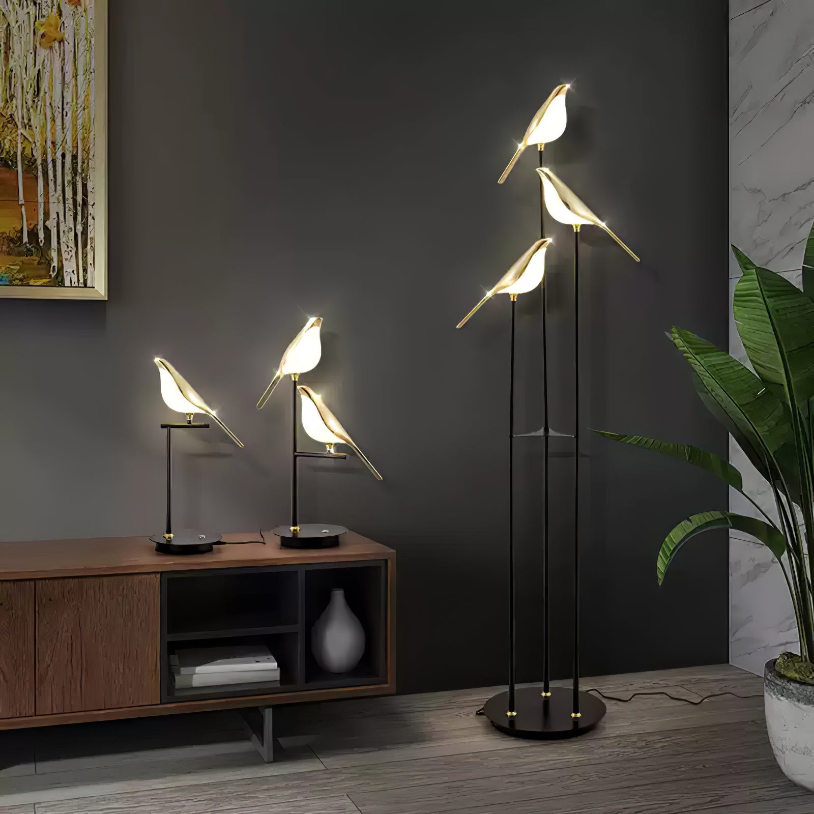 Magpie Perch Floor Lamp - Lumpaz