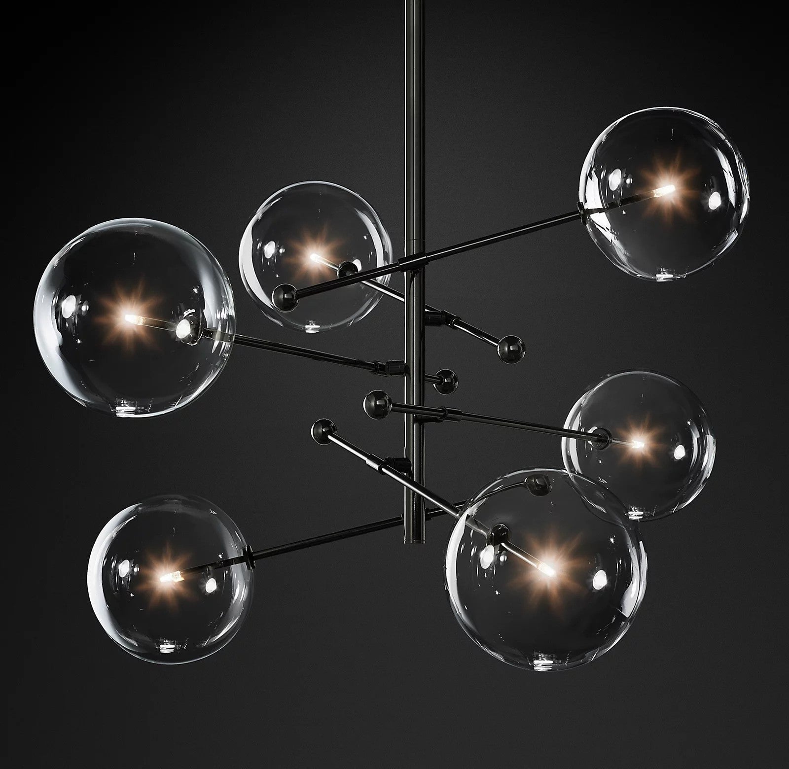 Glass Globe Mobile Chandelier - Lumpaz
