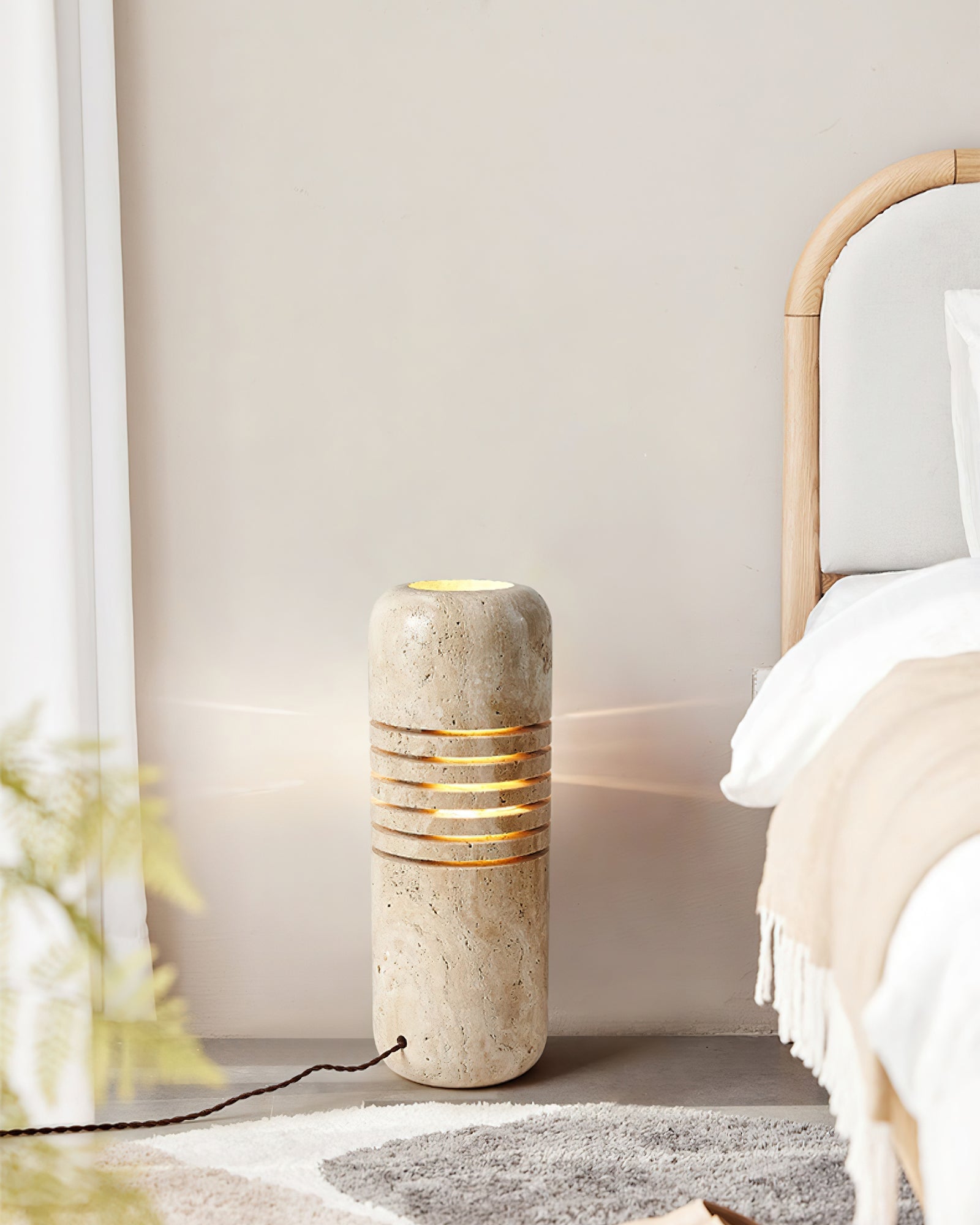 Big Stone Bucket Floor Lamp - Lumpaz