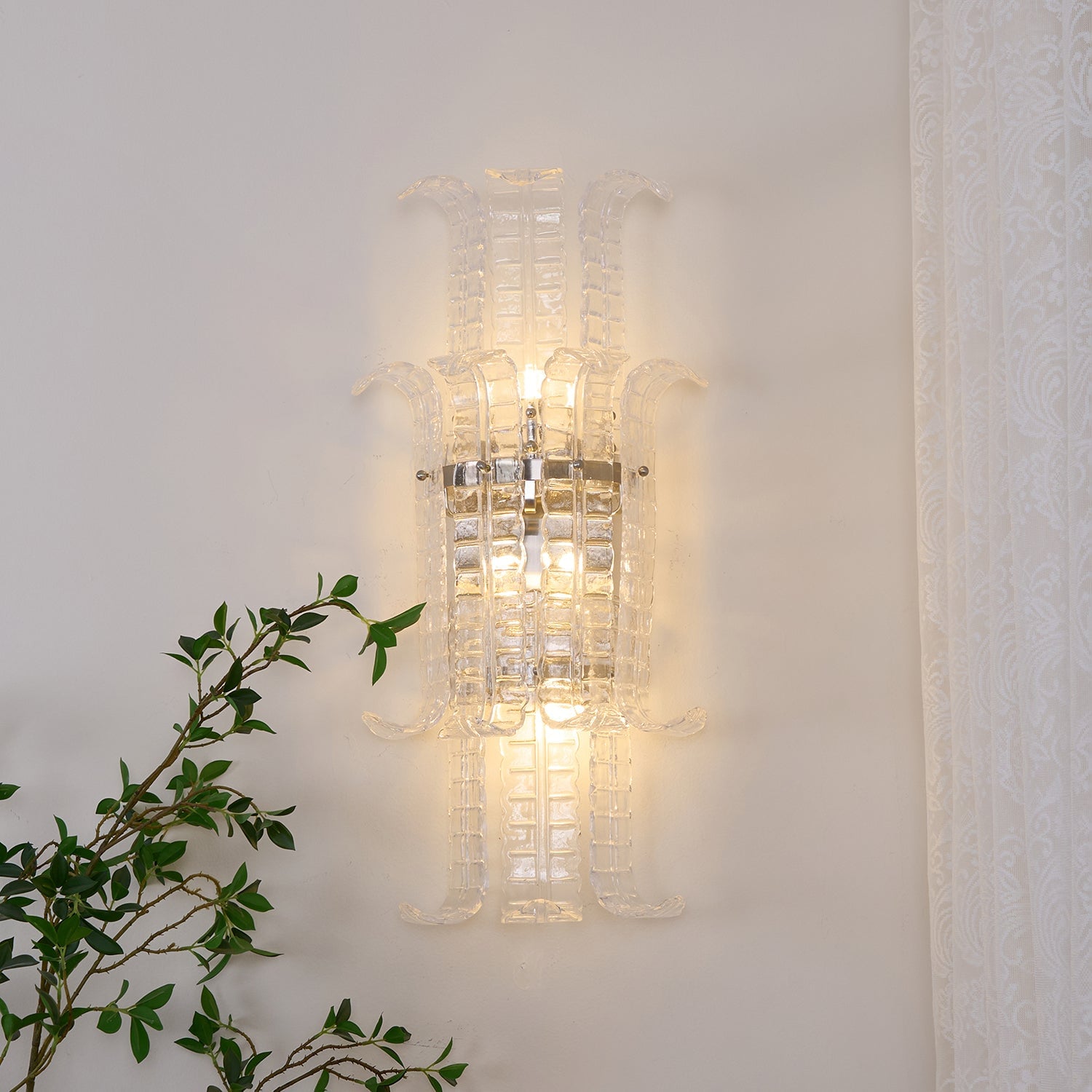 Aveline Murano Glass Wall Sconce - Lumpaz