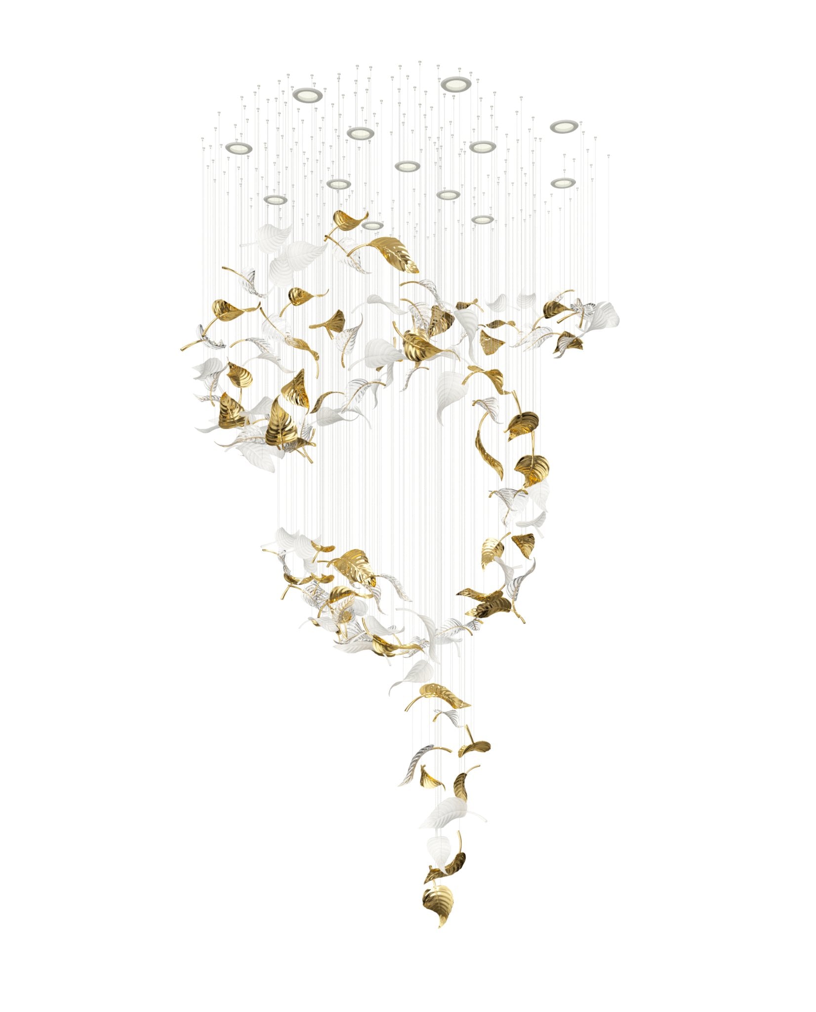 Linden Leaves Chandelier - Lumpaz