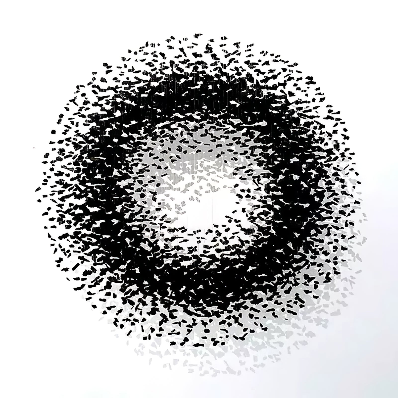 Charcoal Cascade Pixel Chandelier - Lumpaz