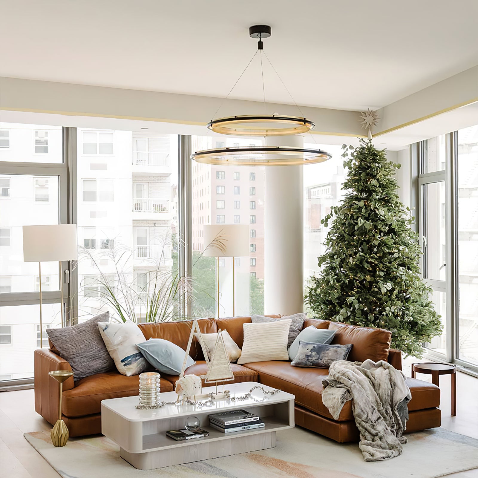 Acrylic LED Round Chandelier - Lumpaz