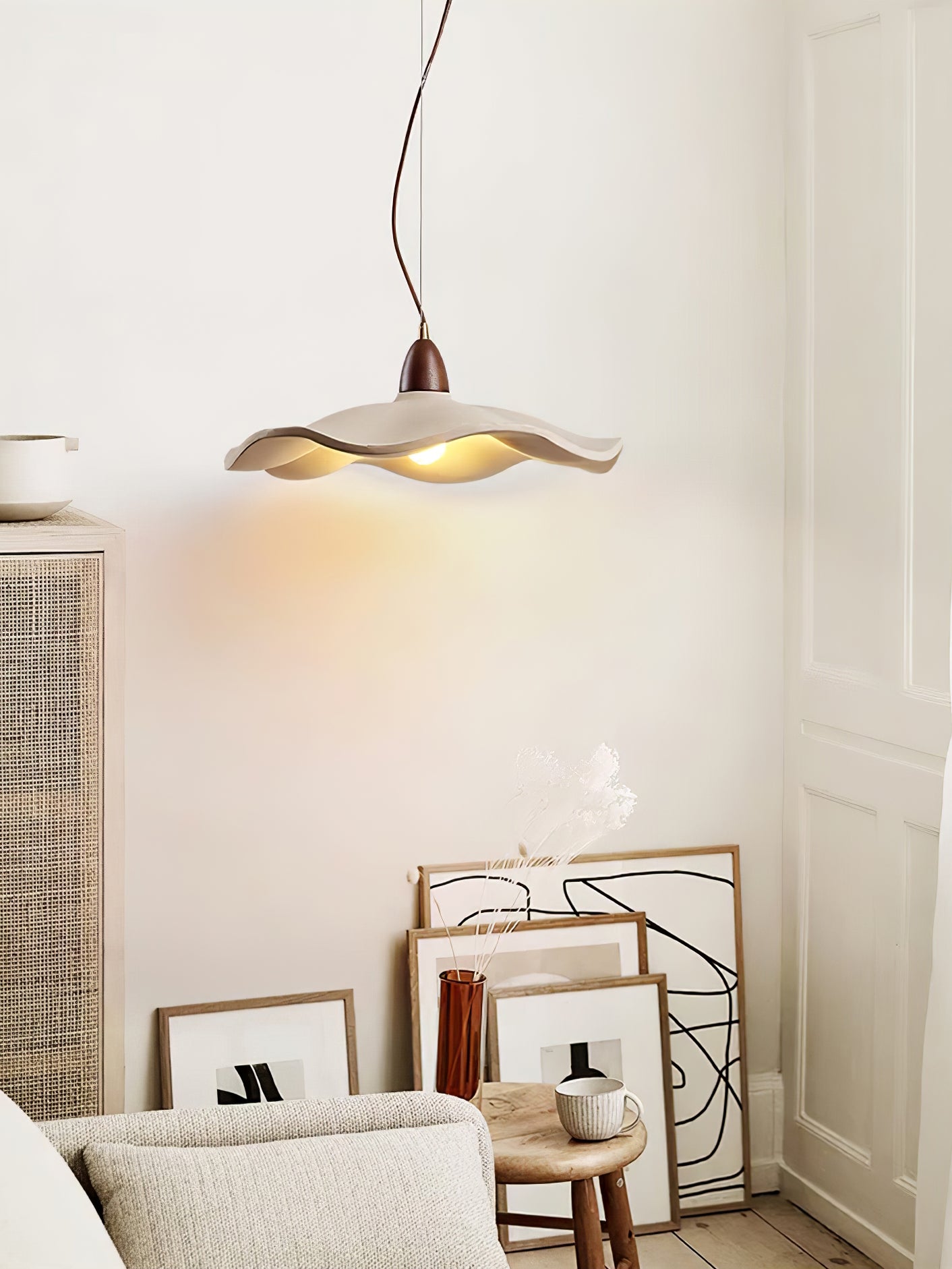 Cement Wave Pendant Light - Lumpaz