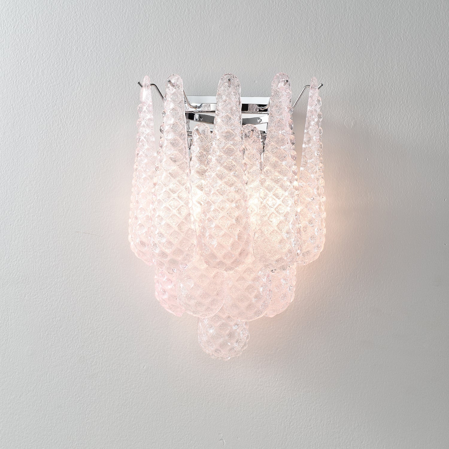 Pink Waffle Wall Sconce - Lumpaz