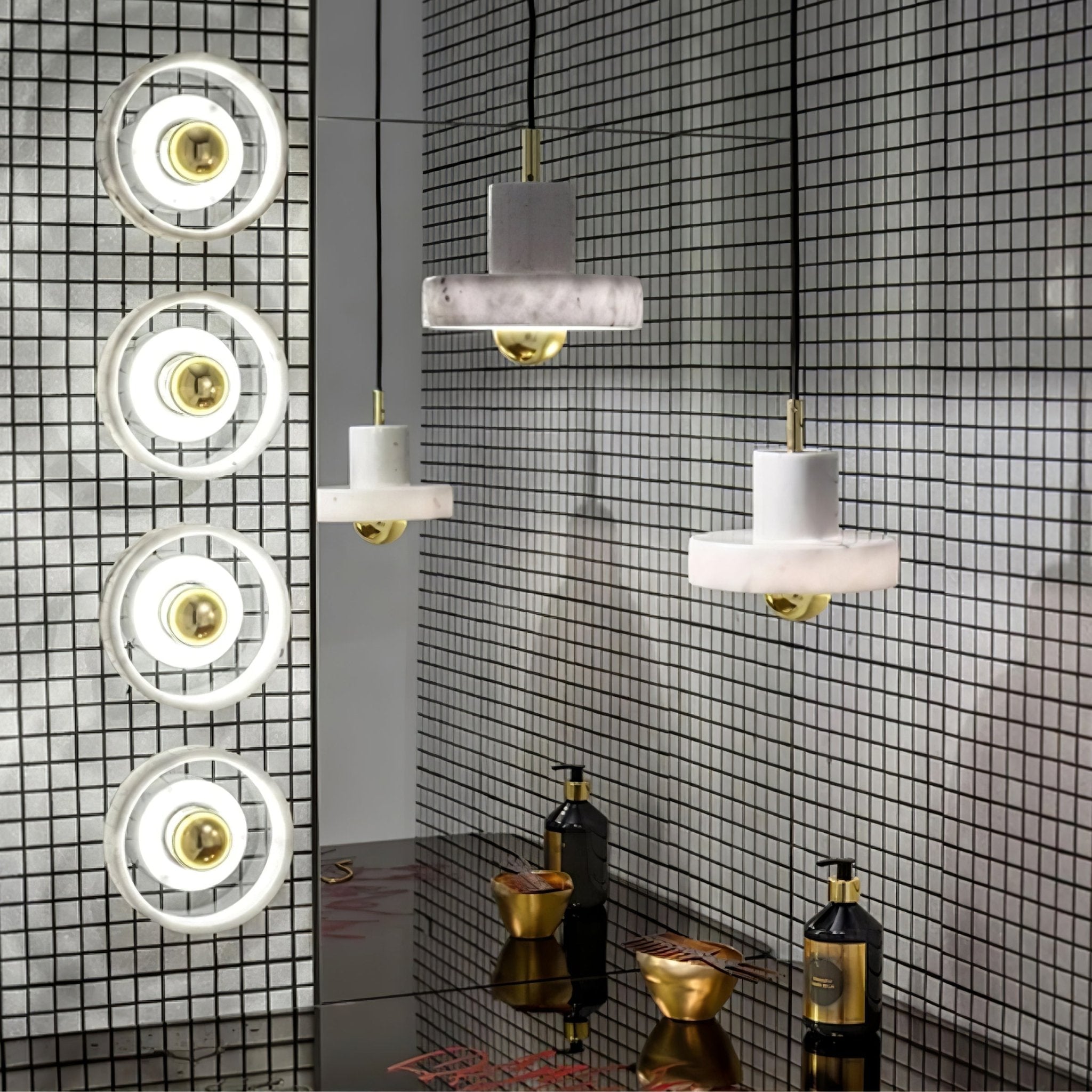 Marble Aura Pendant Lamp - Lumpaz