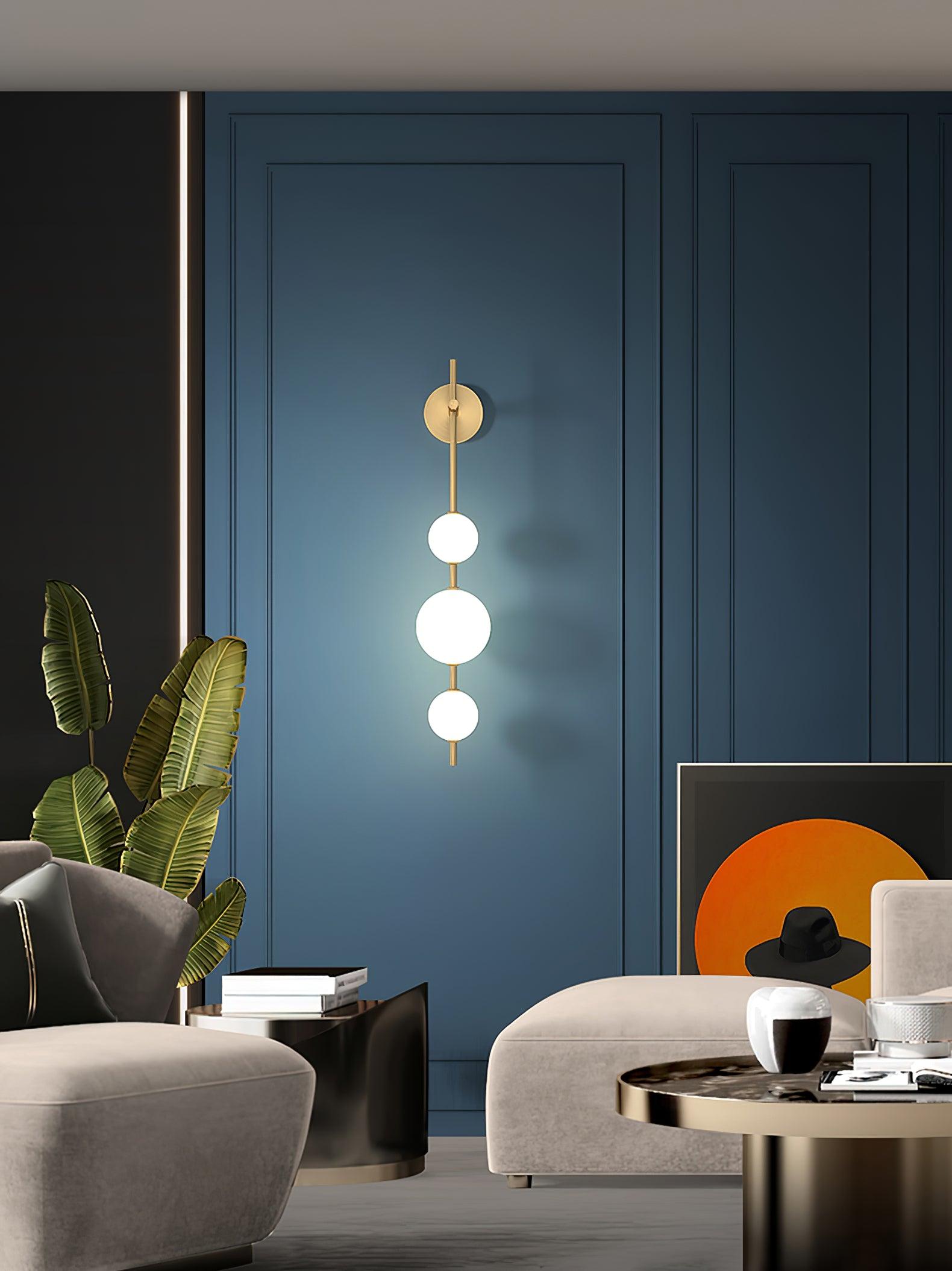 Vertical Globe Plug-in Wall Lamp - Lumpaz