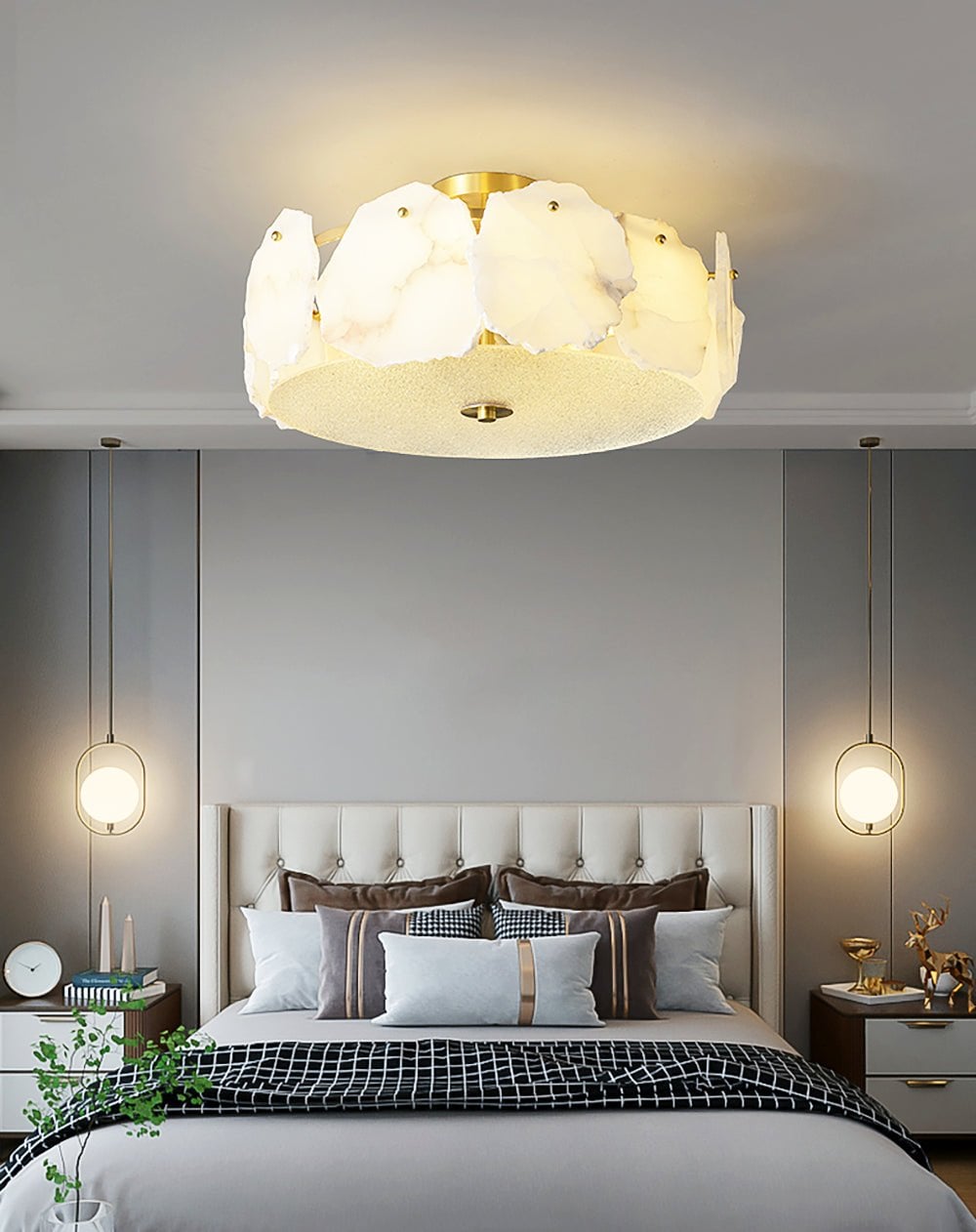Valeria Alabaster Ceiling Lamp - Lumpaz