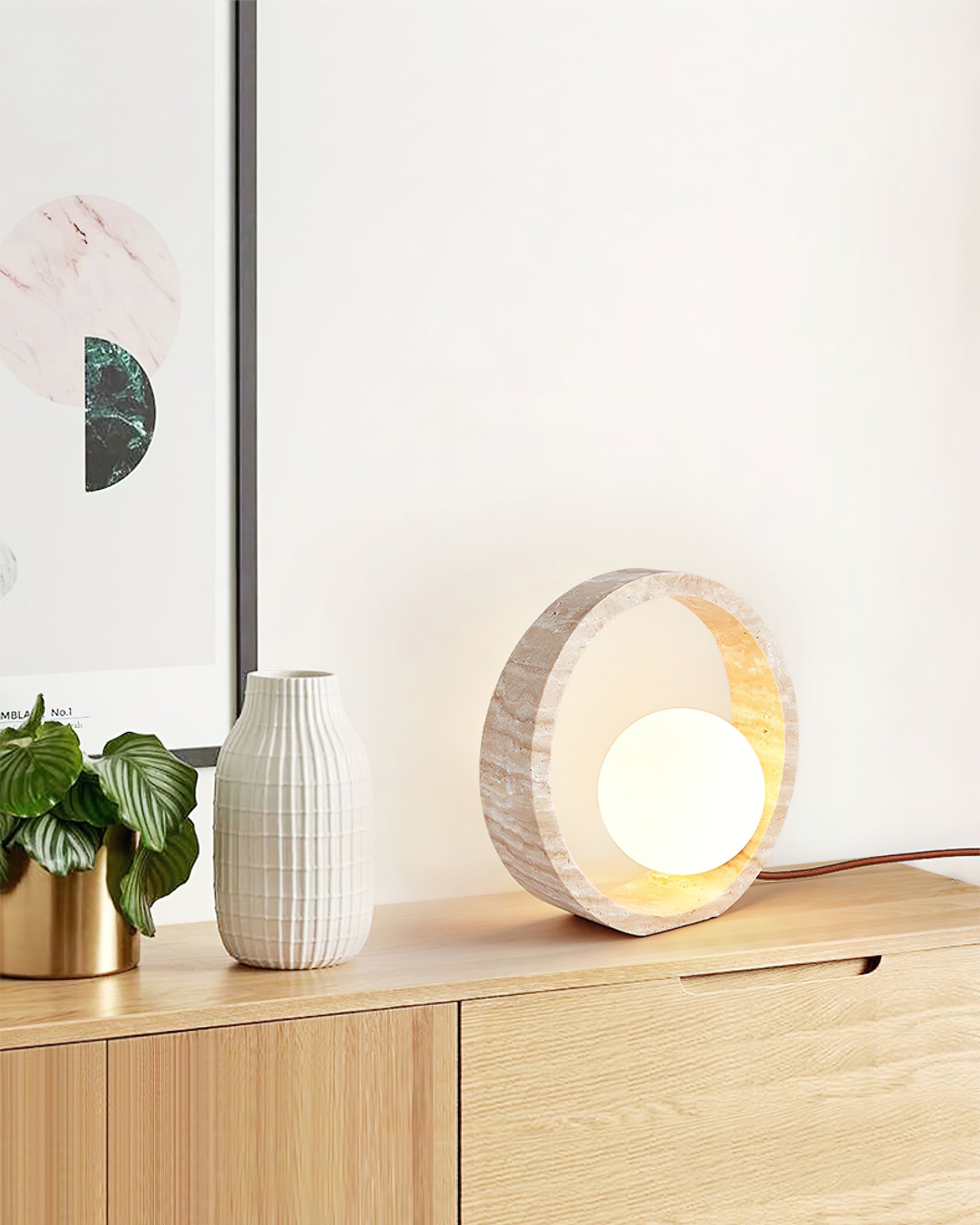 Q Circle Table Lamp - Lumpaz