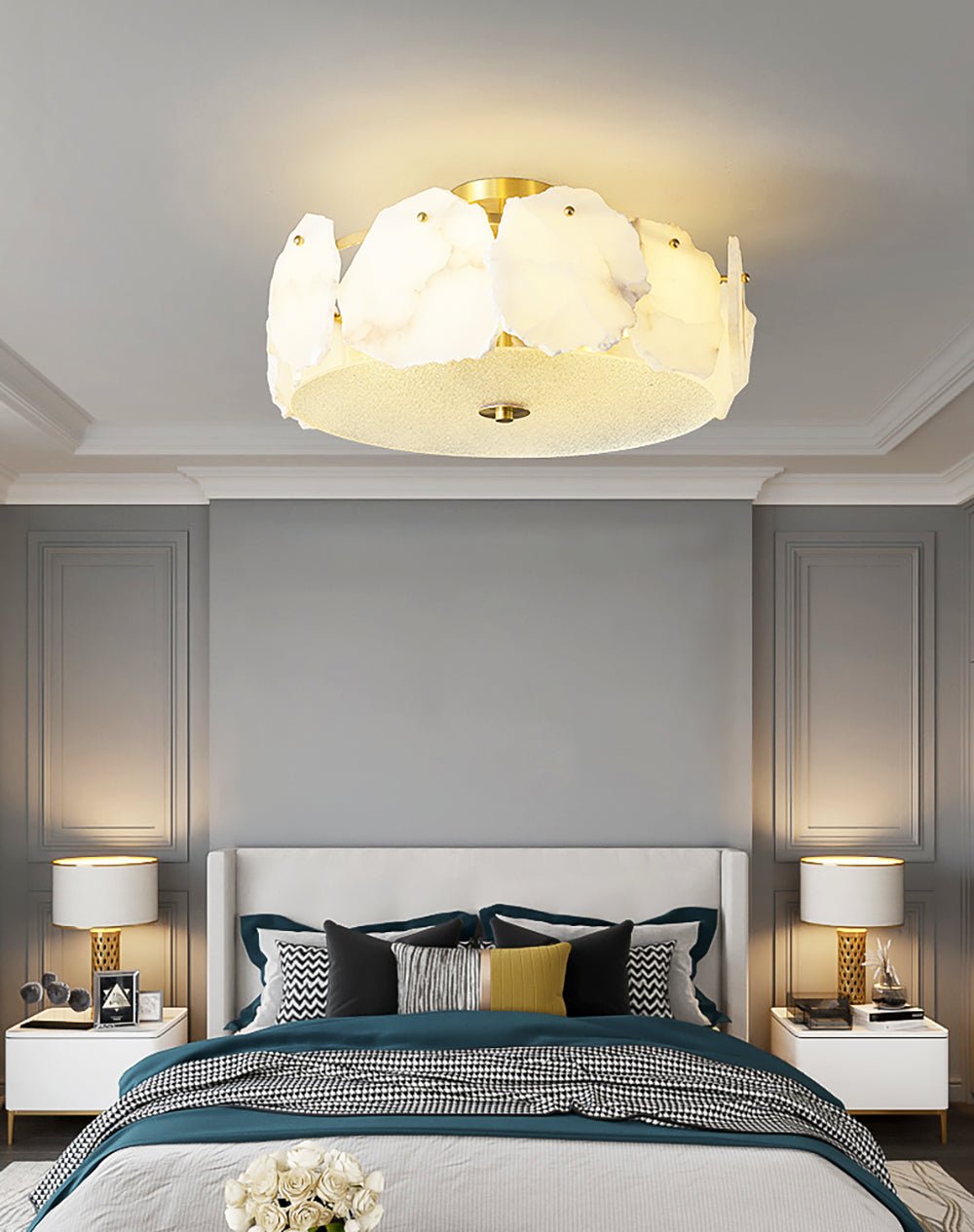Valeria Alabaster Ceiling Lamp - Lumpaz