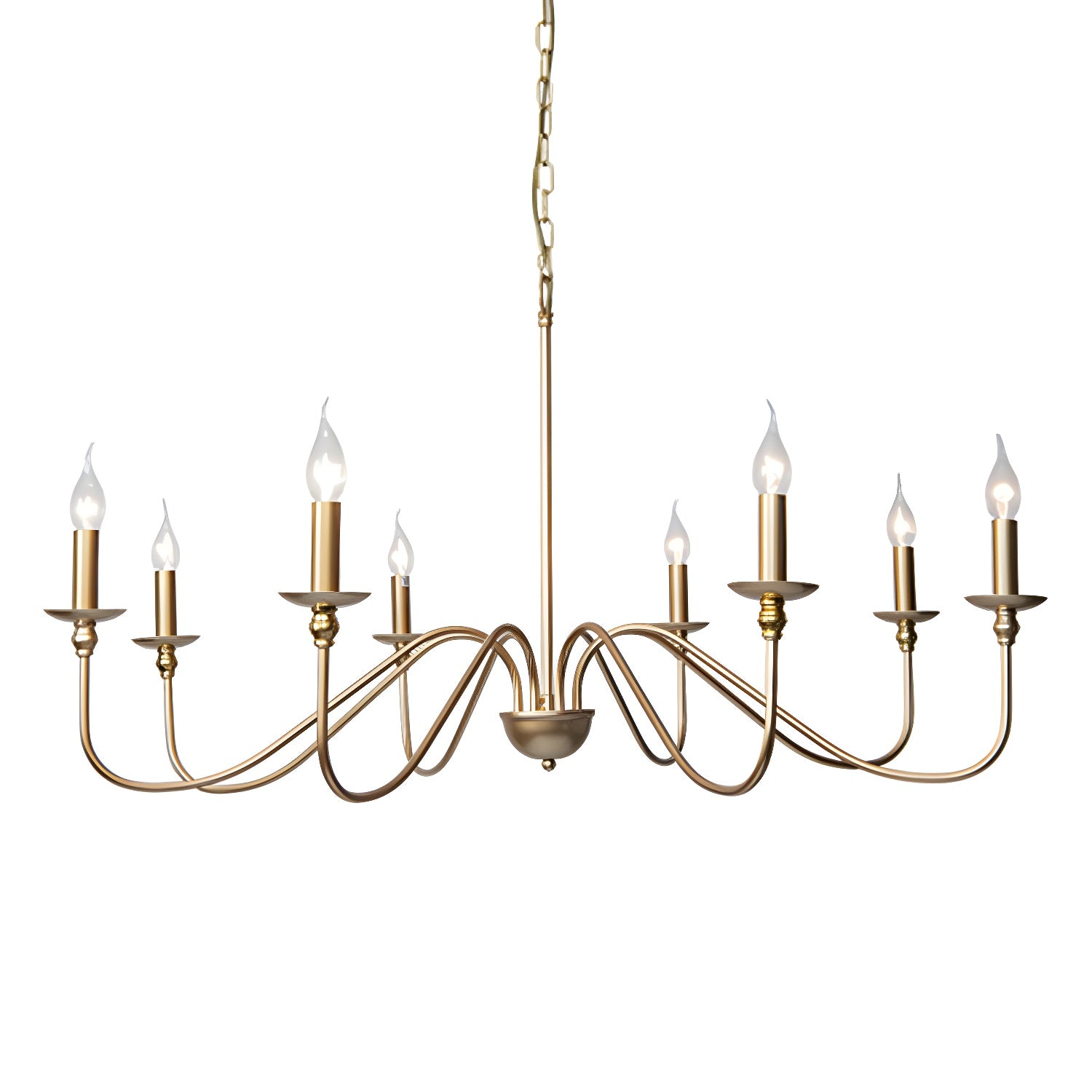 Timeless Gold Candle Chandelier - Lumpaz