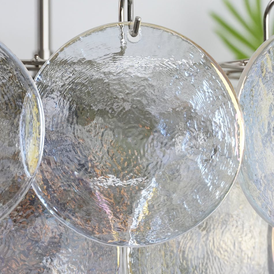 Murano Disc Iridescent Chandelier - Lumpaz