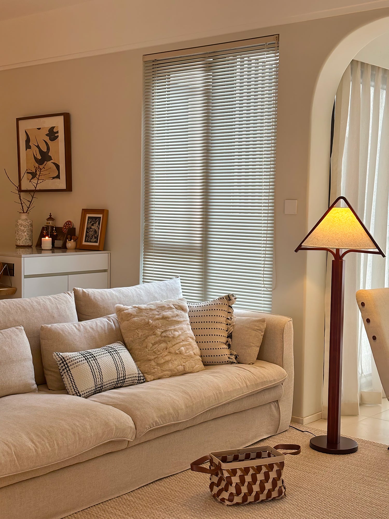 Apex Triangle Shade Floor Lamp - Lumpaz