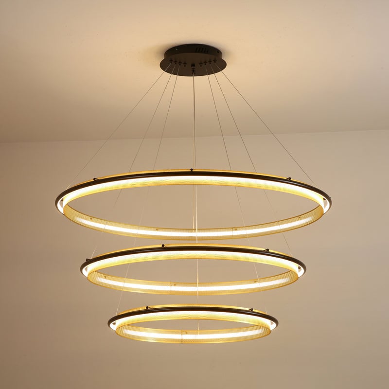 Acrylic LED Round Chandelier - Lumpaz