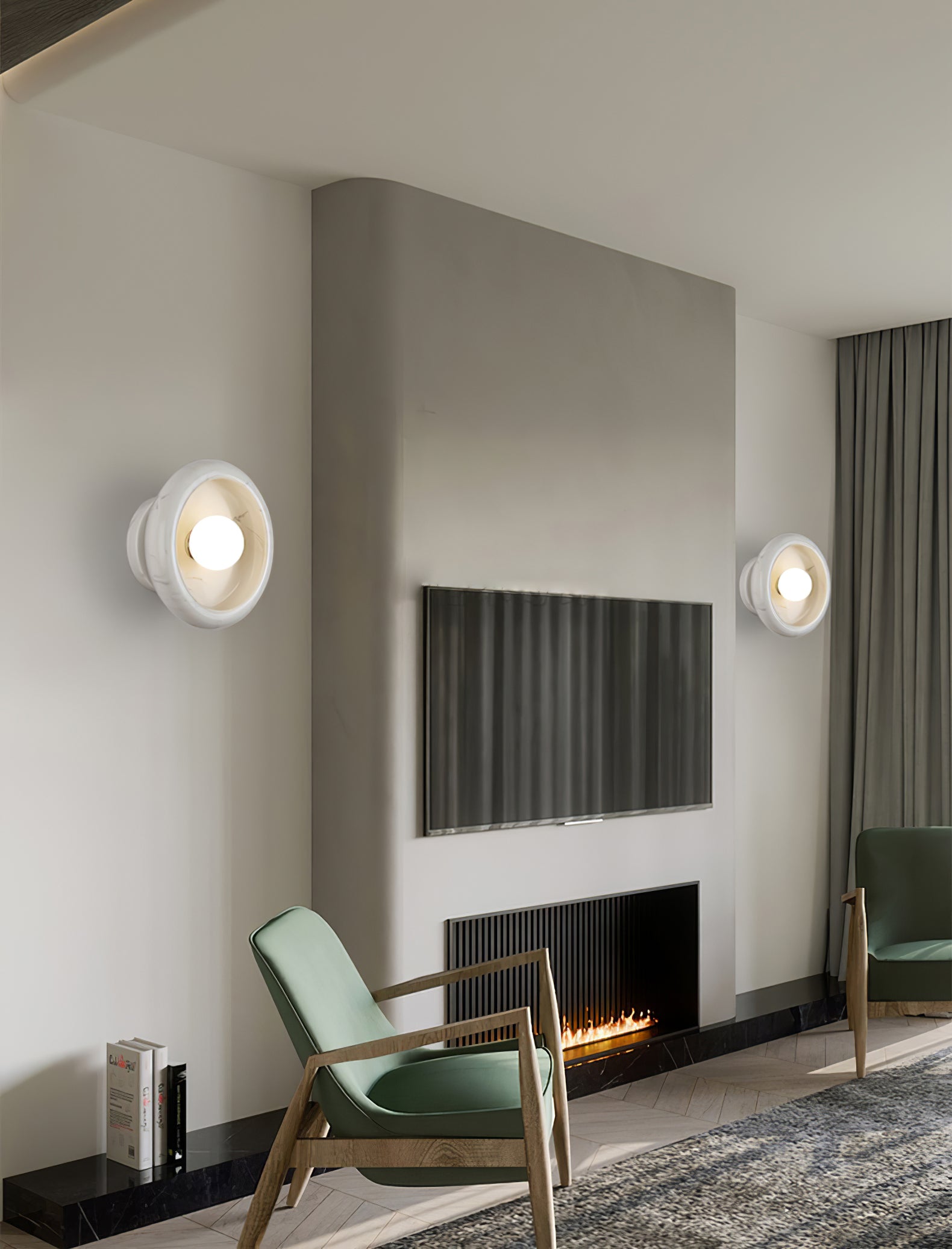 Eclipse Jade Wall Sconce - Lumpaz