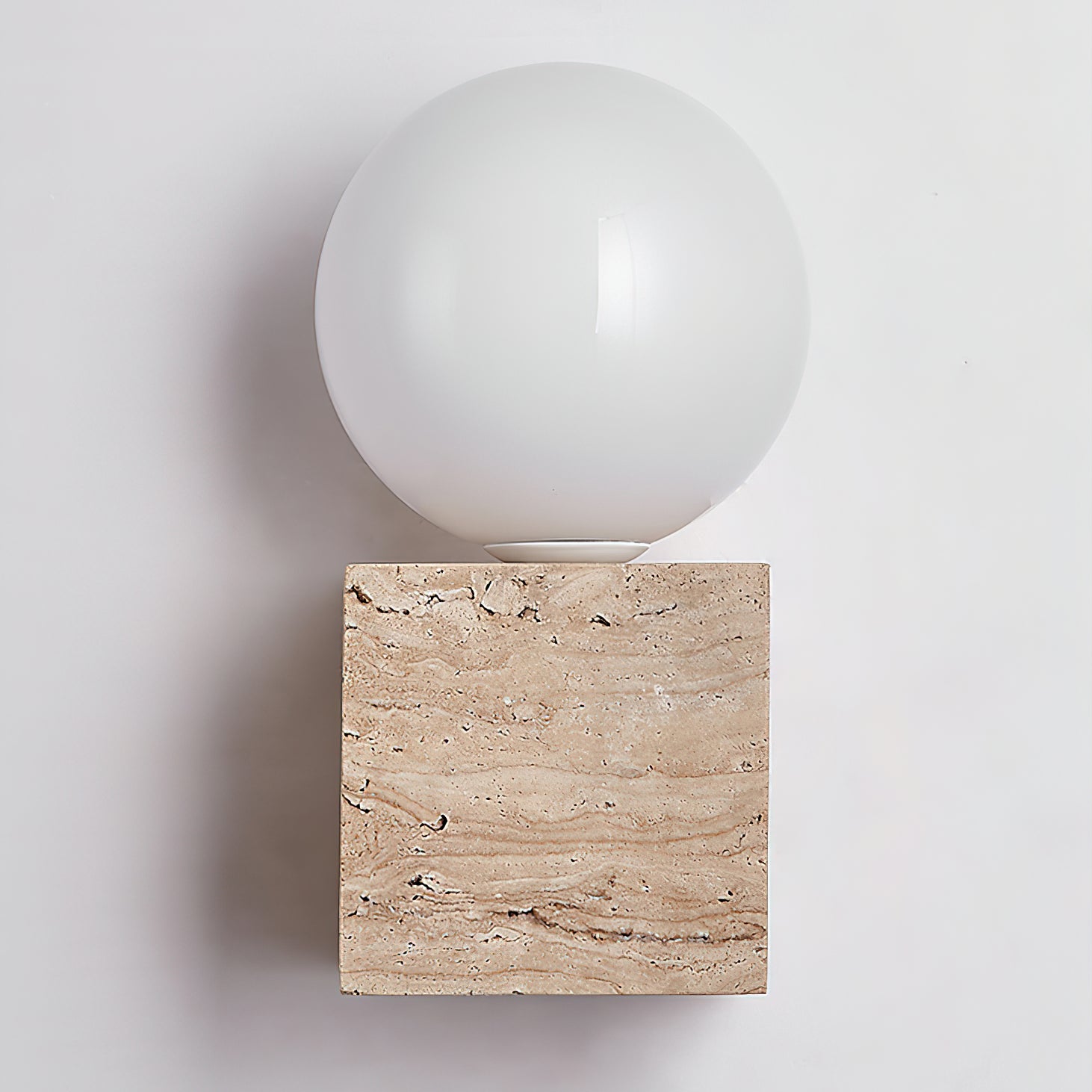 Cube Stone Wall Lamp - Lumpaz