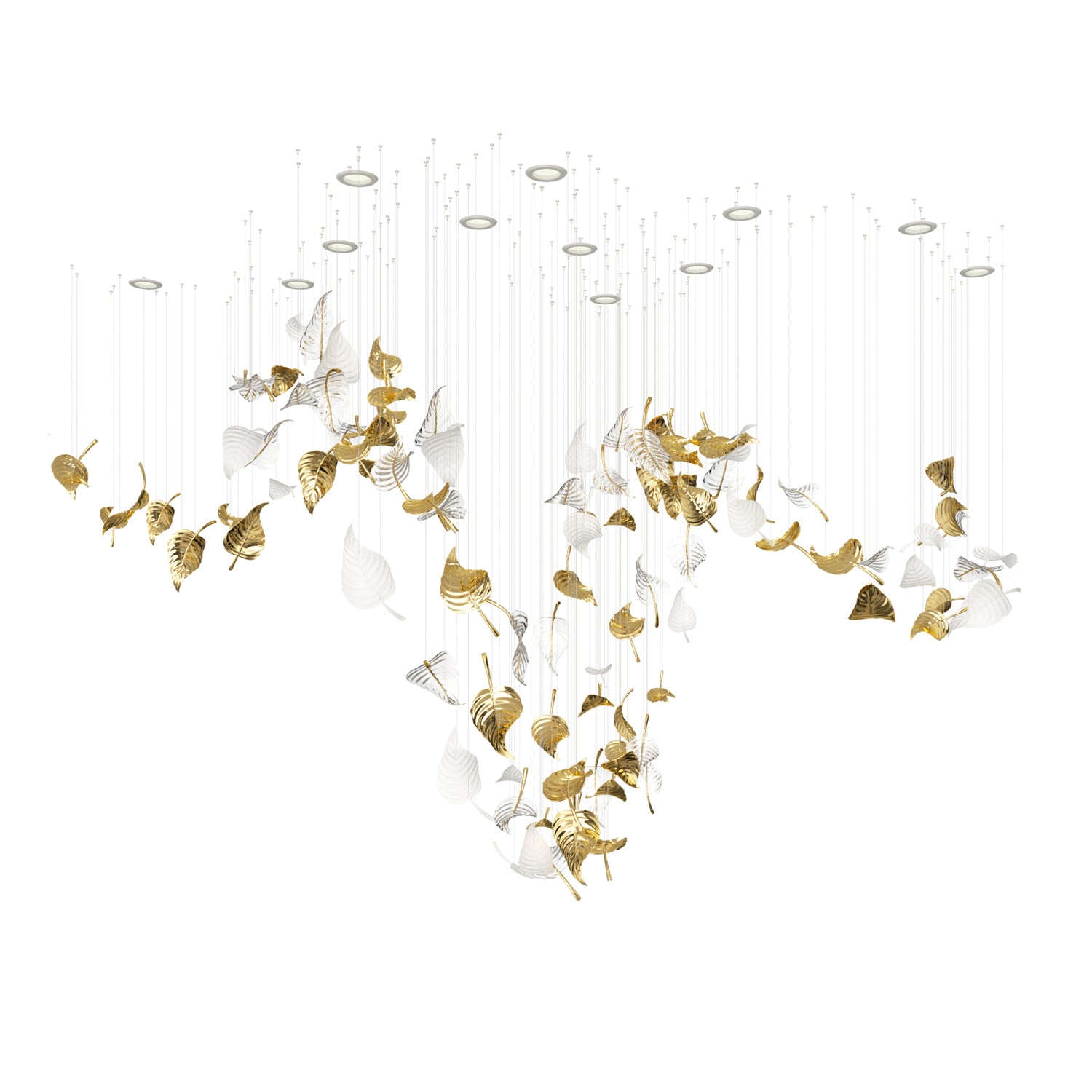 Linden Leaves Chandelier - Lumpaz
