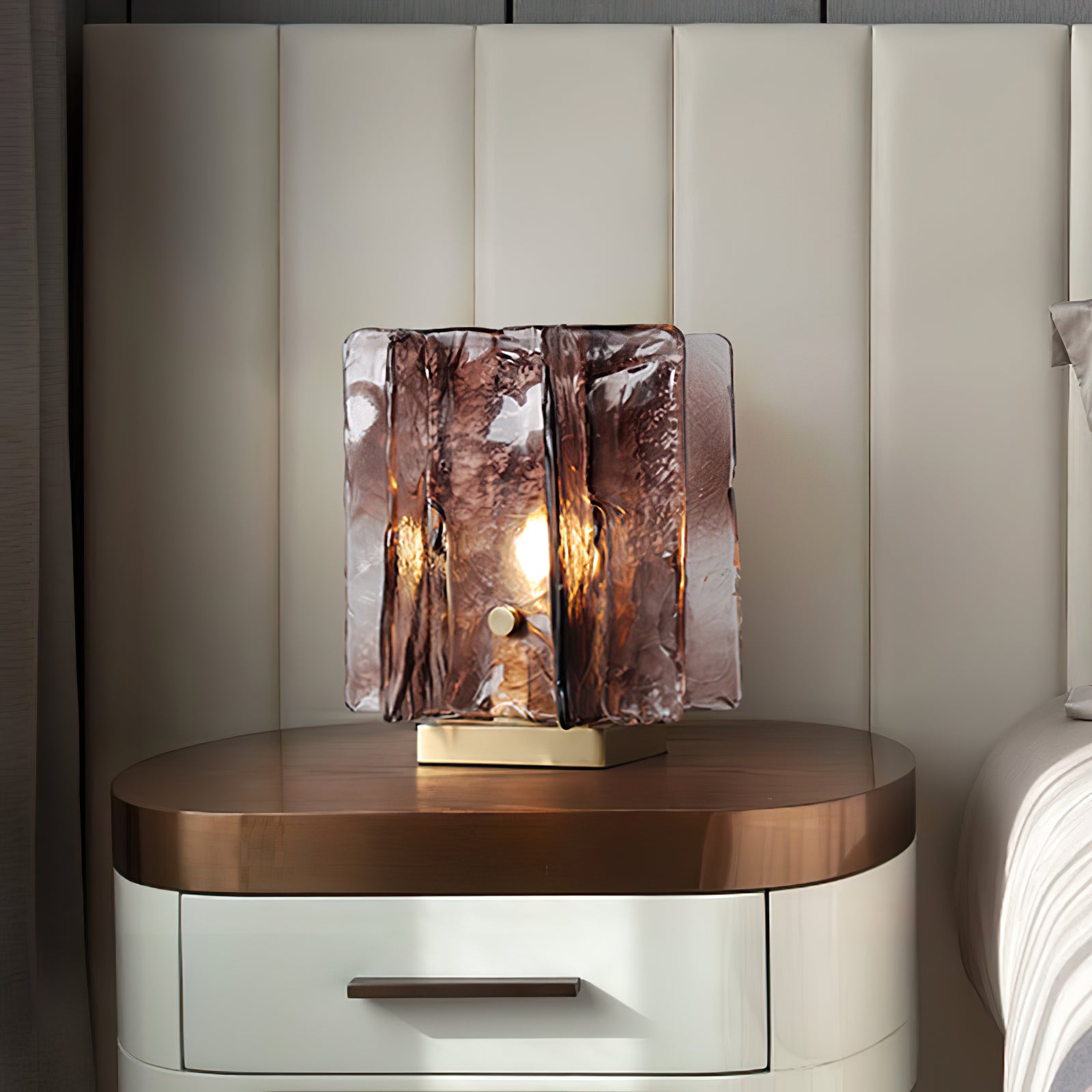 Amber Building Block Table Lamp - Lumpaz