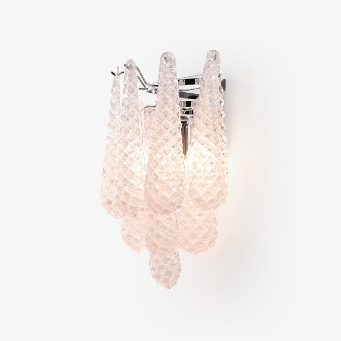 Pink Waffle Wall Sconce - Lumpaz