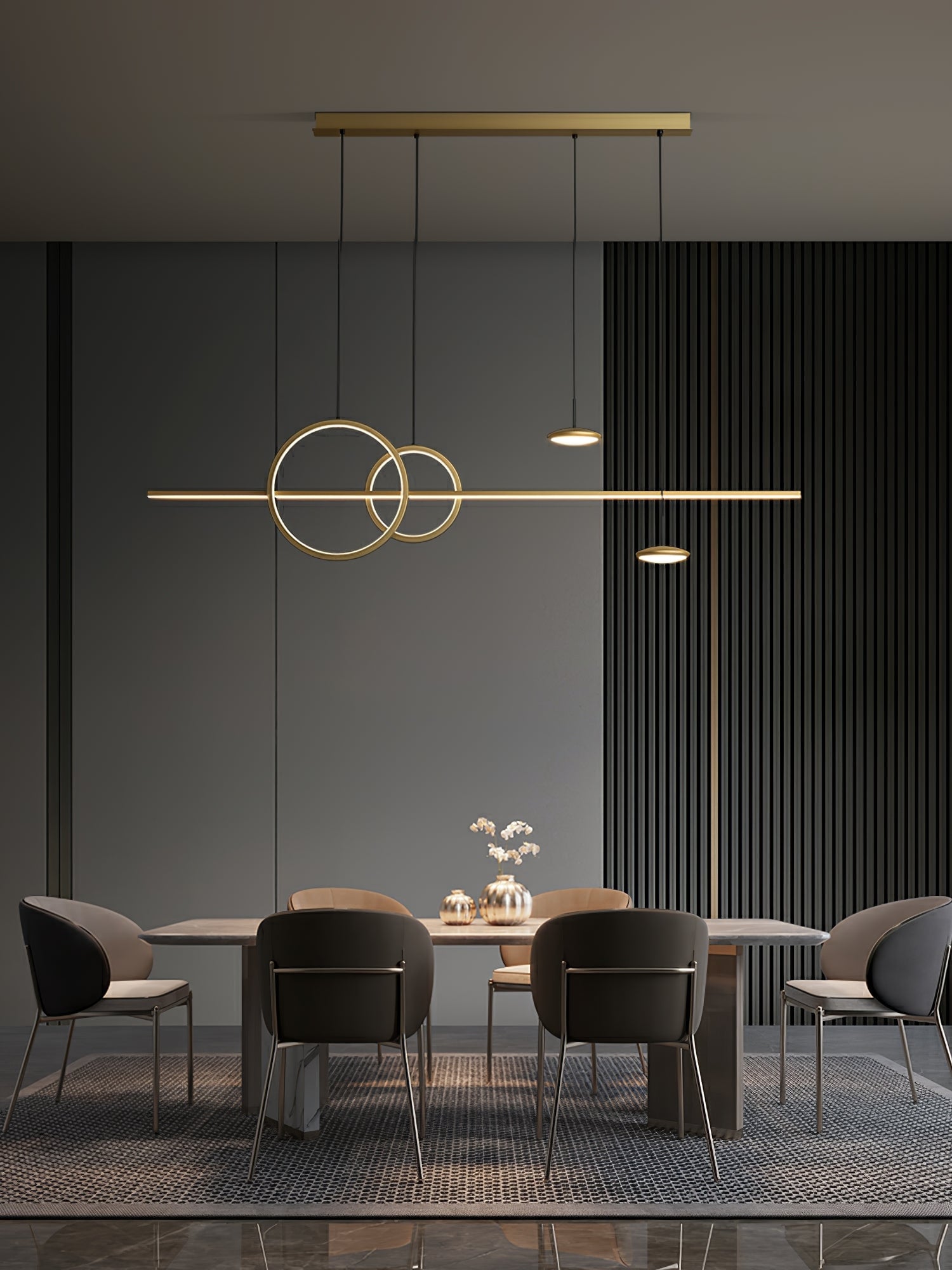 Modern Geometric Shape Chandelier - Lumpaz