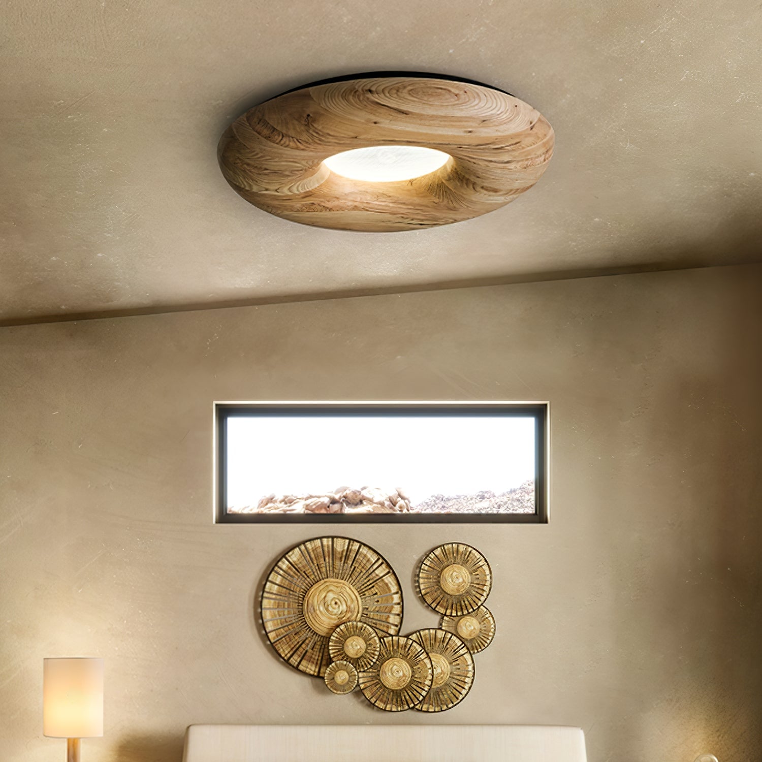 Donut Wood Ceiling Light - Lumpaz