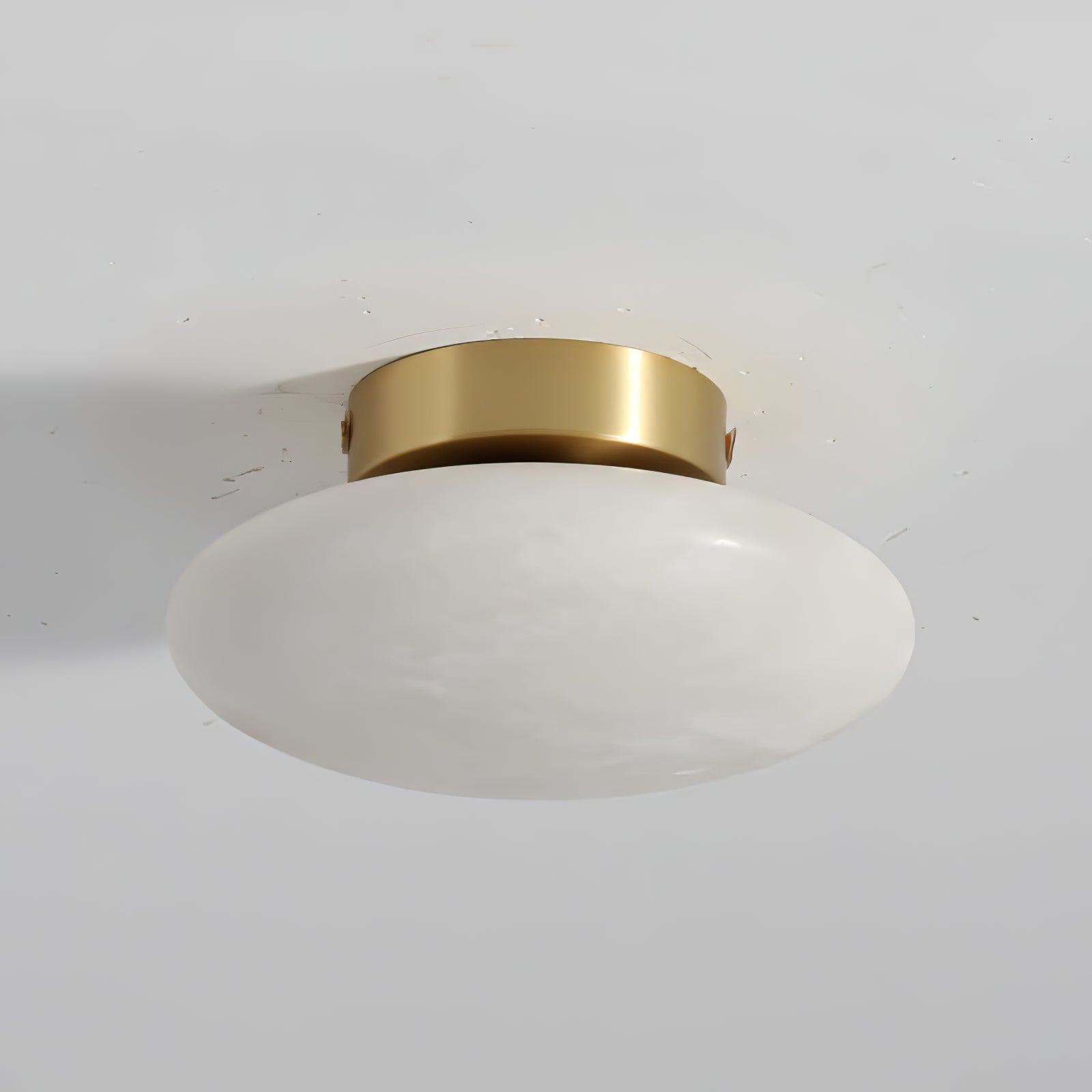 Alabaster Oval Ceiling Lamp - Lumpaz