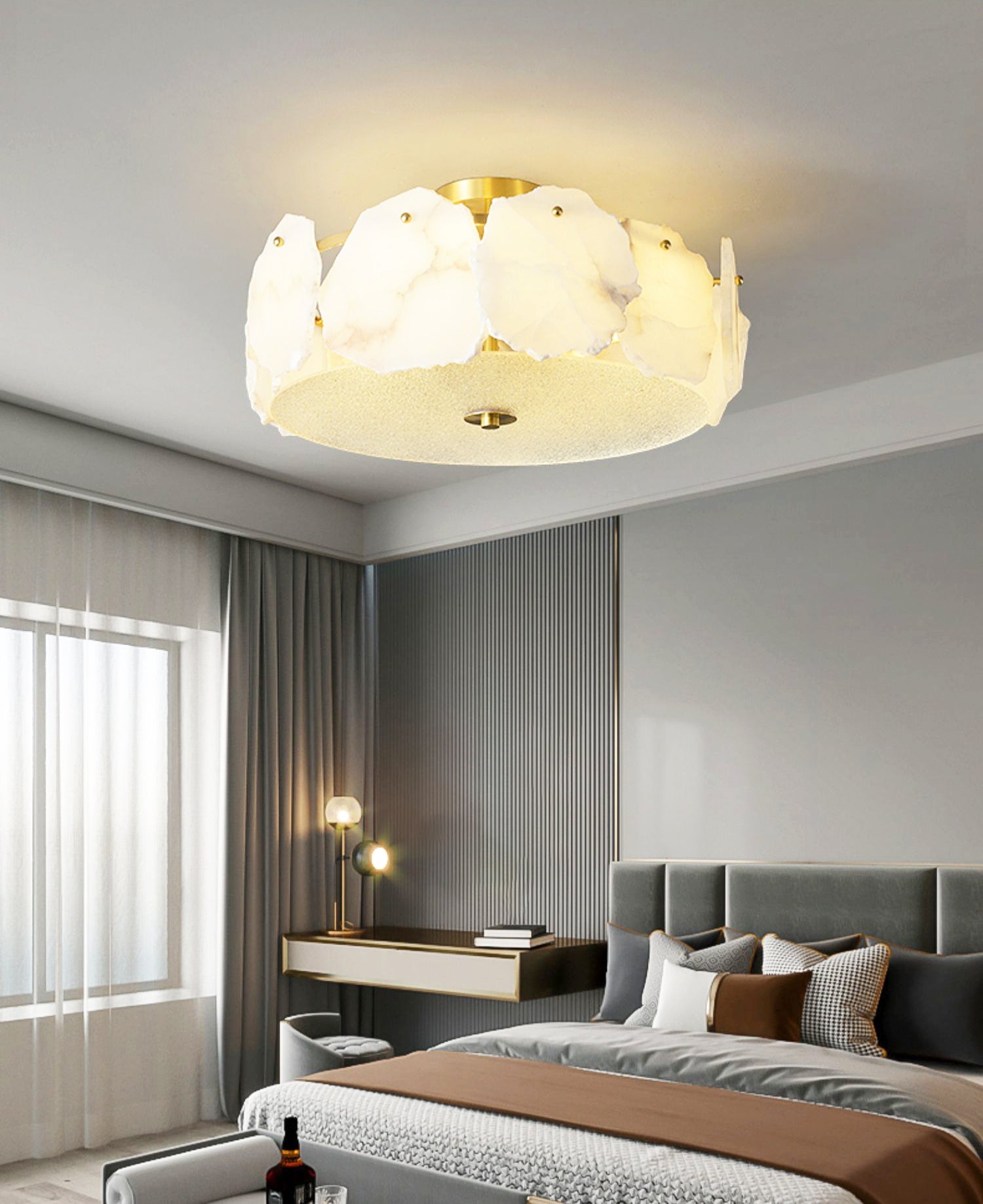 Valeria Alabaster Ceiling Lamp - Lumpaz