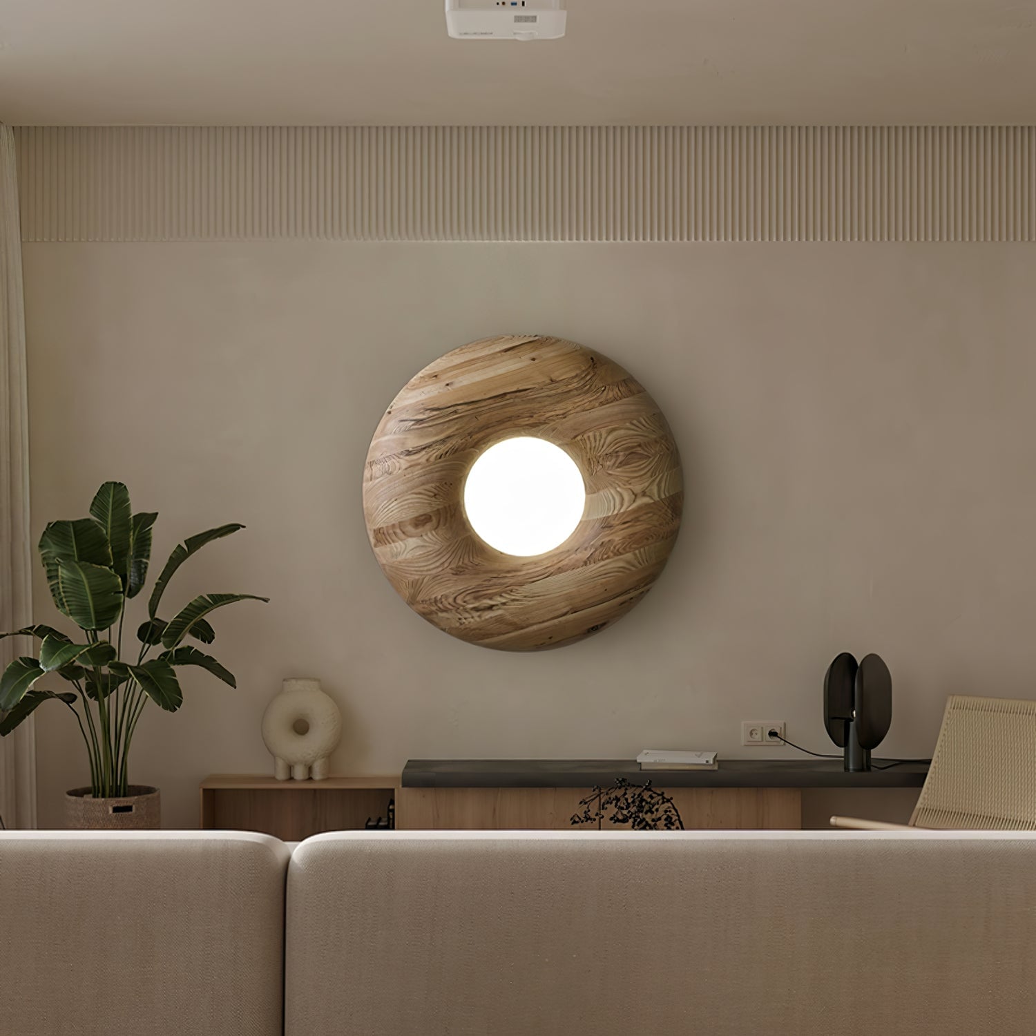 Donut Wood Ceiling Light - Lumpaz